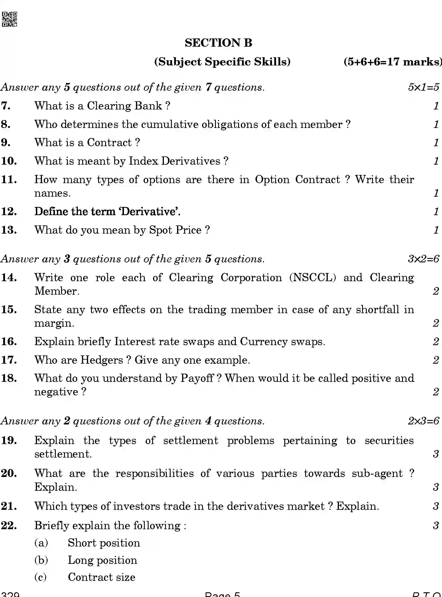 CBSE-Class-12-Previous-Year-Question-Papers-FINANCIAL-MARKETS-MANAGEMENT-ABA-SET-4-Page-5 Image