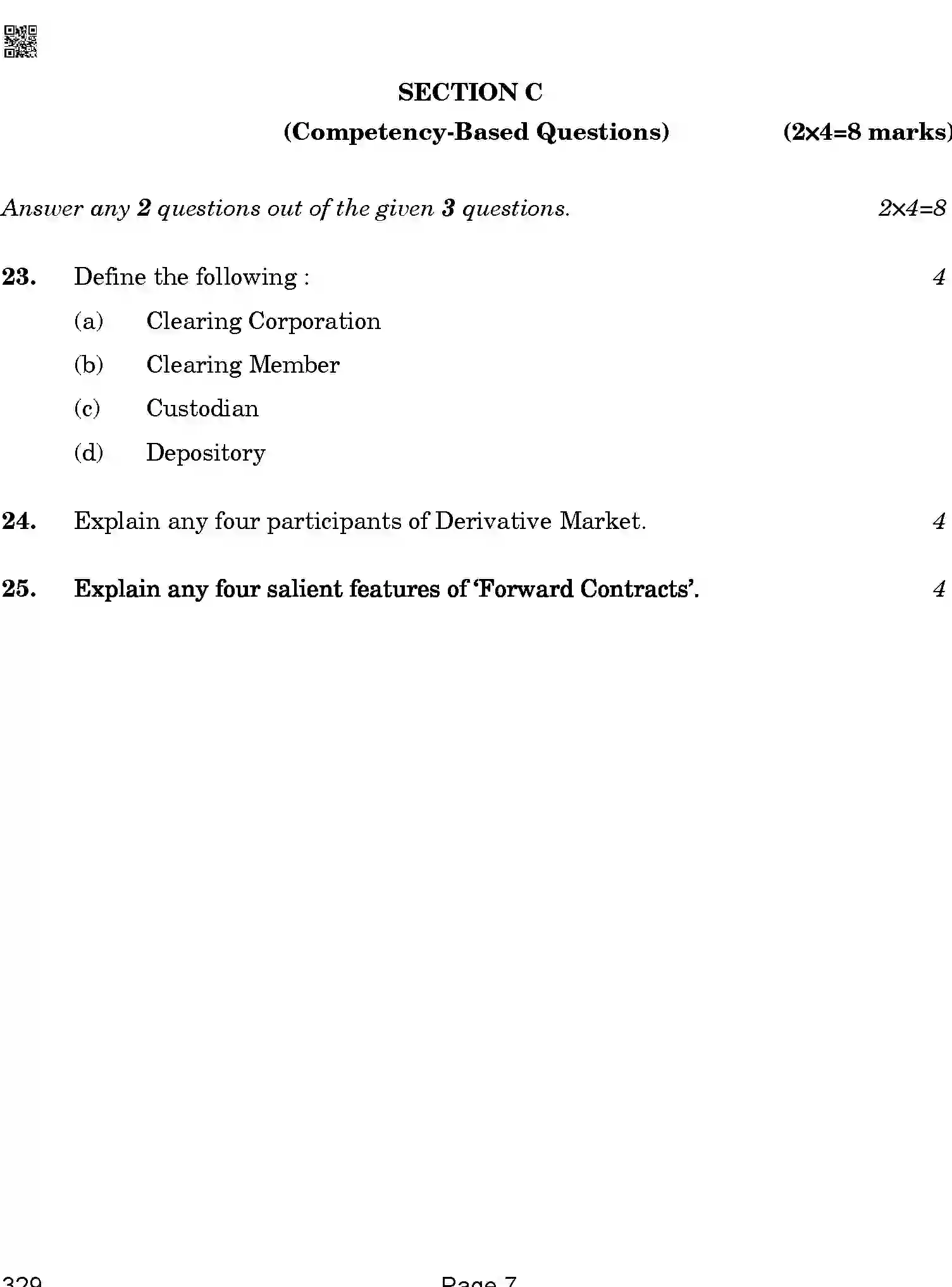 CBSE-Class-12-Previous-Year-Question-Papers-FINANCIAL-MARKETS-MANAGEMENT-ABA-SET-4-Page-7 Image