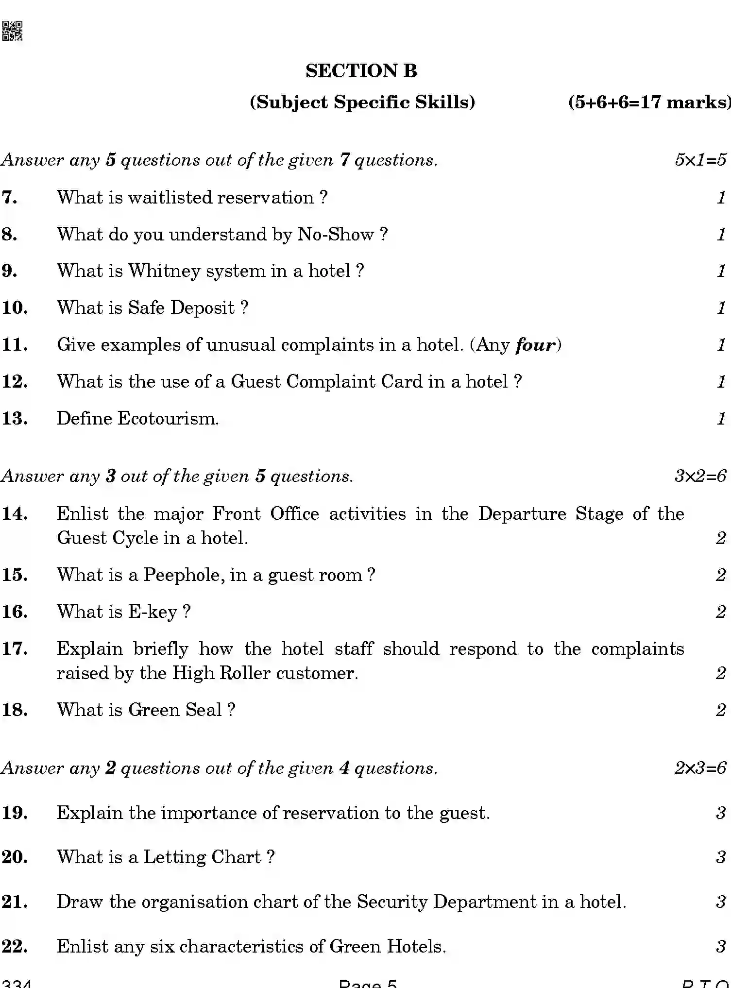 CBSE-Class-12-Previous-Year-Question-Papers-FRONT-OFFICE-OPERATIONS-BAB-SET-4-Page-5 Image