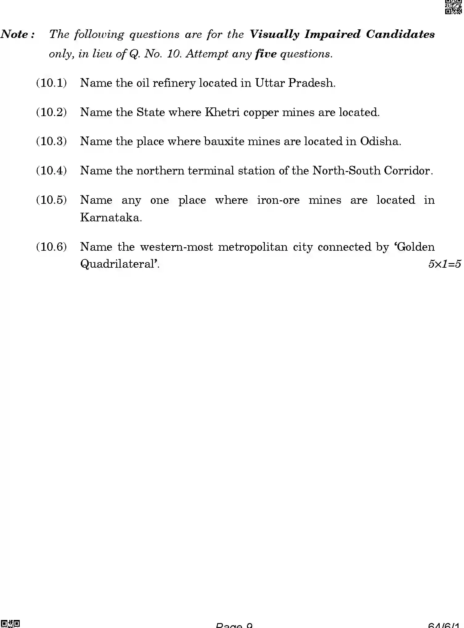 CBSE-Class-12-Previous-Year-Question-Papers-GEOGRAPHY-A6BAB-C-SET-1-COMP-Page-9 Image