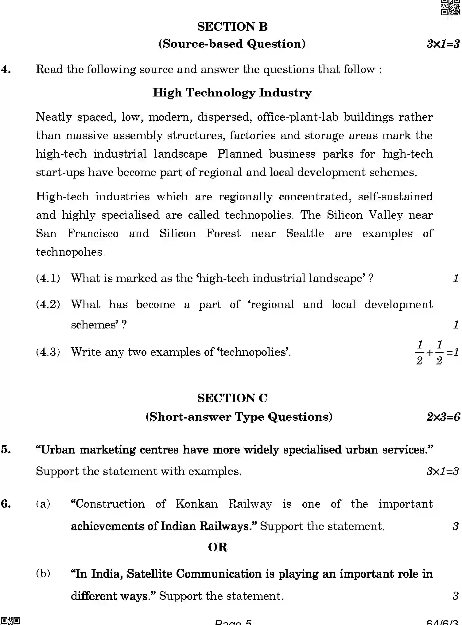 CBSE-Class-12-Previous-Year-Question-Papers-GEOGRAPHY-A6BAB-C-SET-3-COMP-Page-5 Image