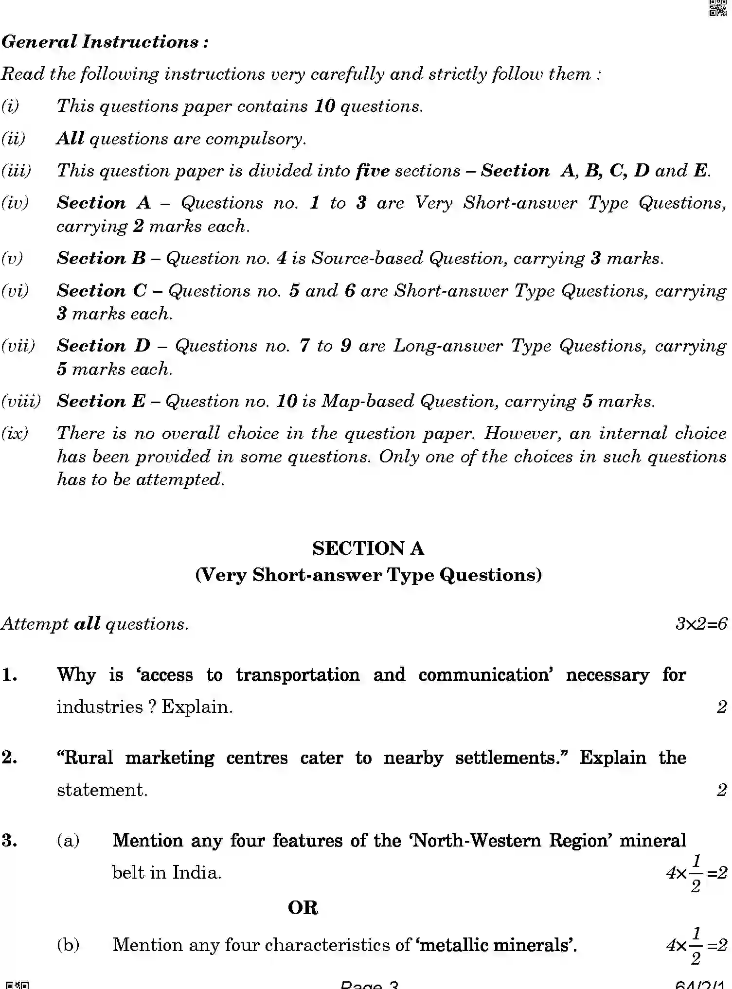 CBSE-Class-12-Previous-Year-Question-Papers-GEOGRAPHY-ABAB1-2-SET-1-Page-3 Image