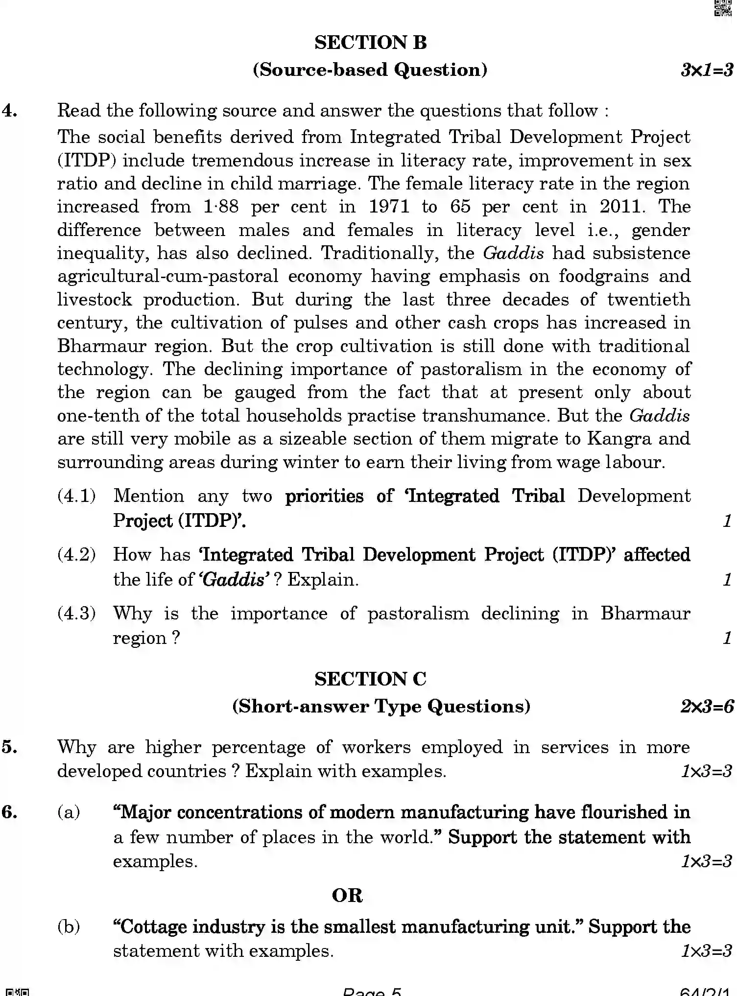 CBSE-Class-12-Previous-Year-Question-Papers-GEOGRAPHY-ABAB1-2-SET-1-Page-5 Image