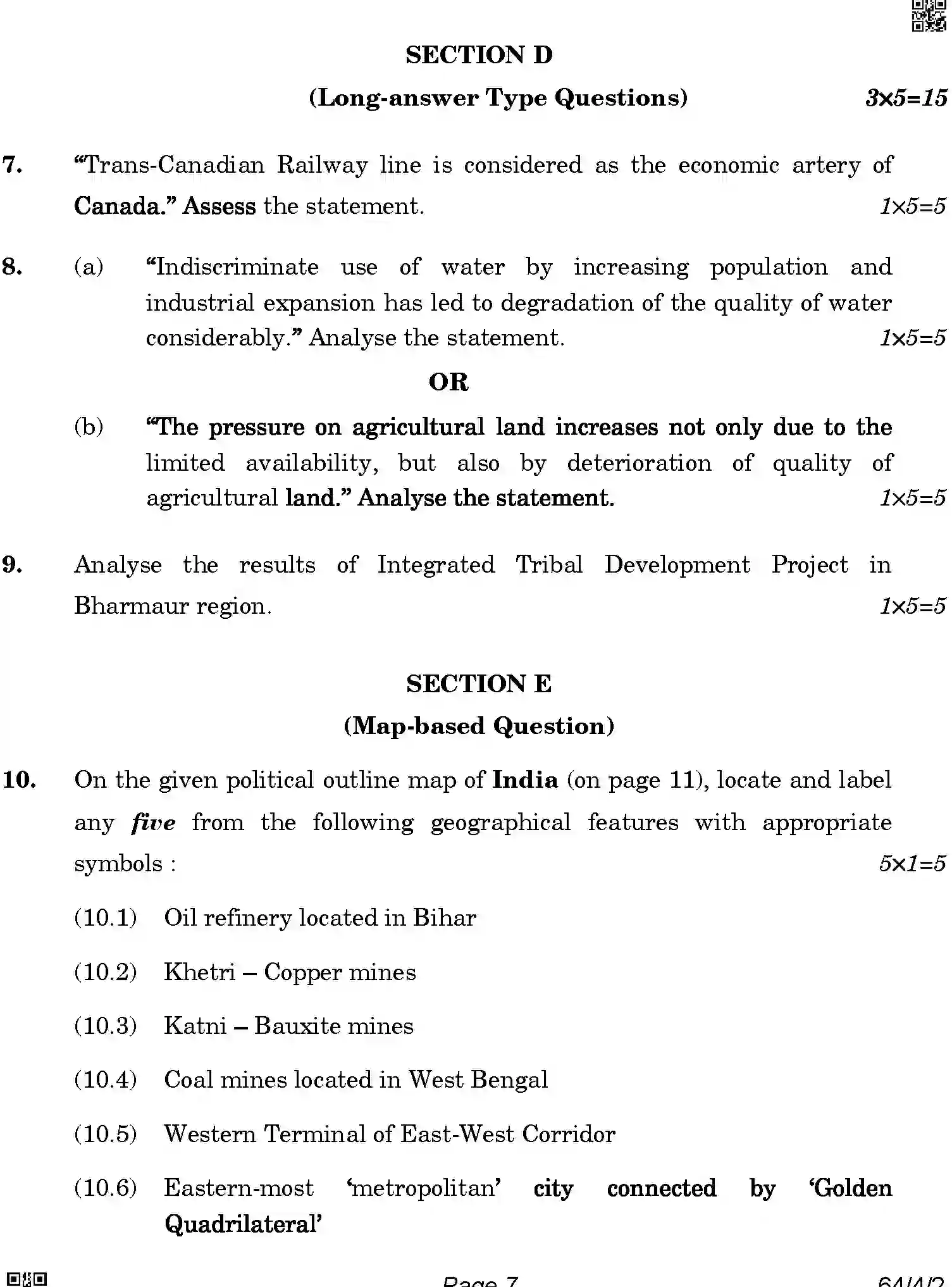 CBSE-Class-12-Previous-Year-Question-Papers-GEOGRAPHY-ABAB2-4-SET-2-Page-7 Image