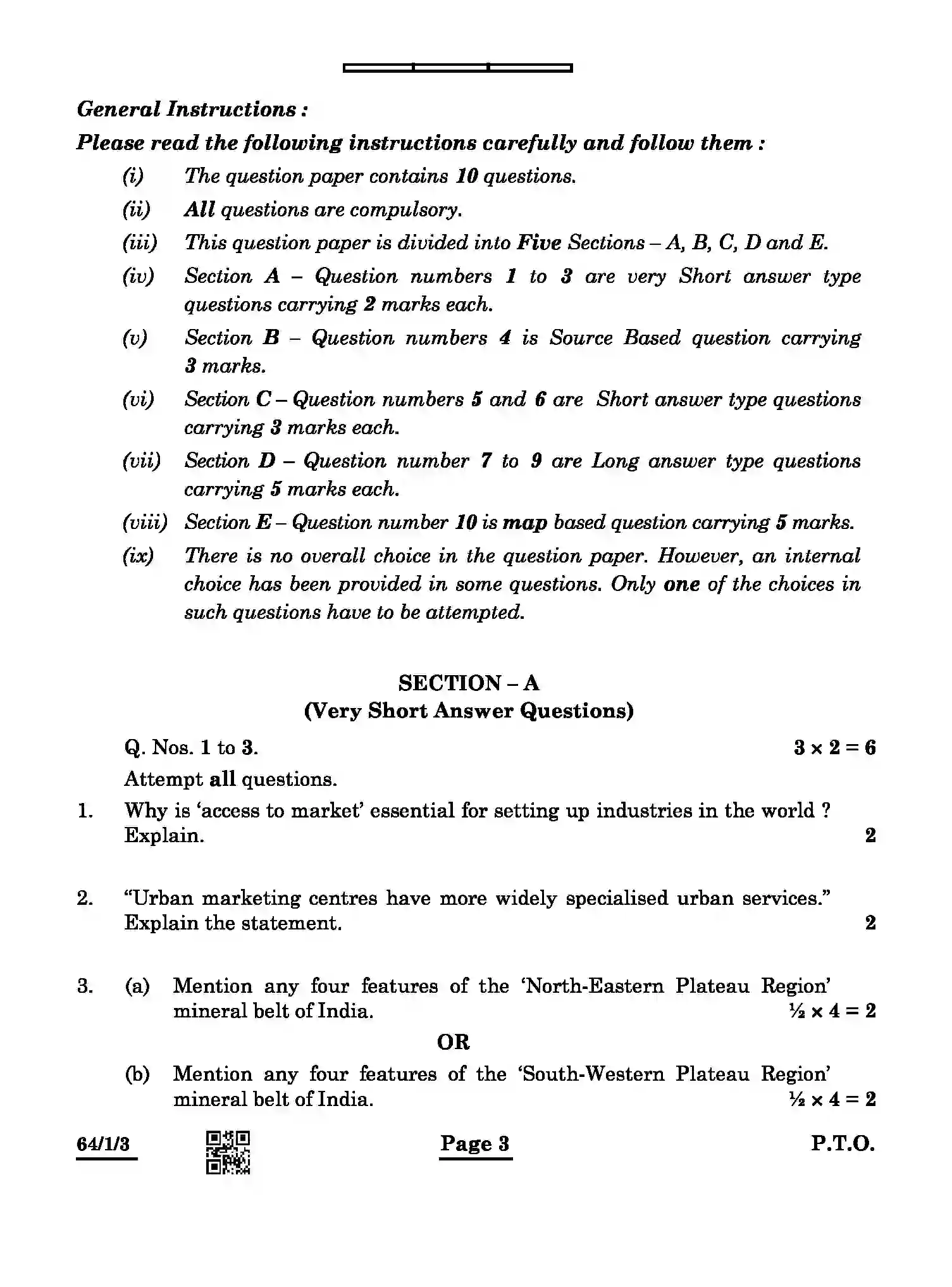 CBSE-Class-12-Previous-Year-Question-Papers-GEOGRAPHY-ABAB3-1-SET-3-Page-3 Image