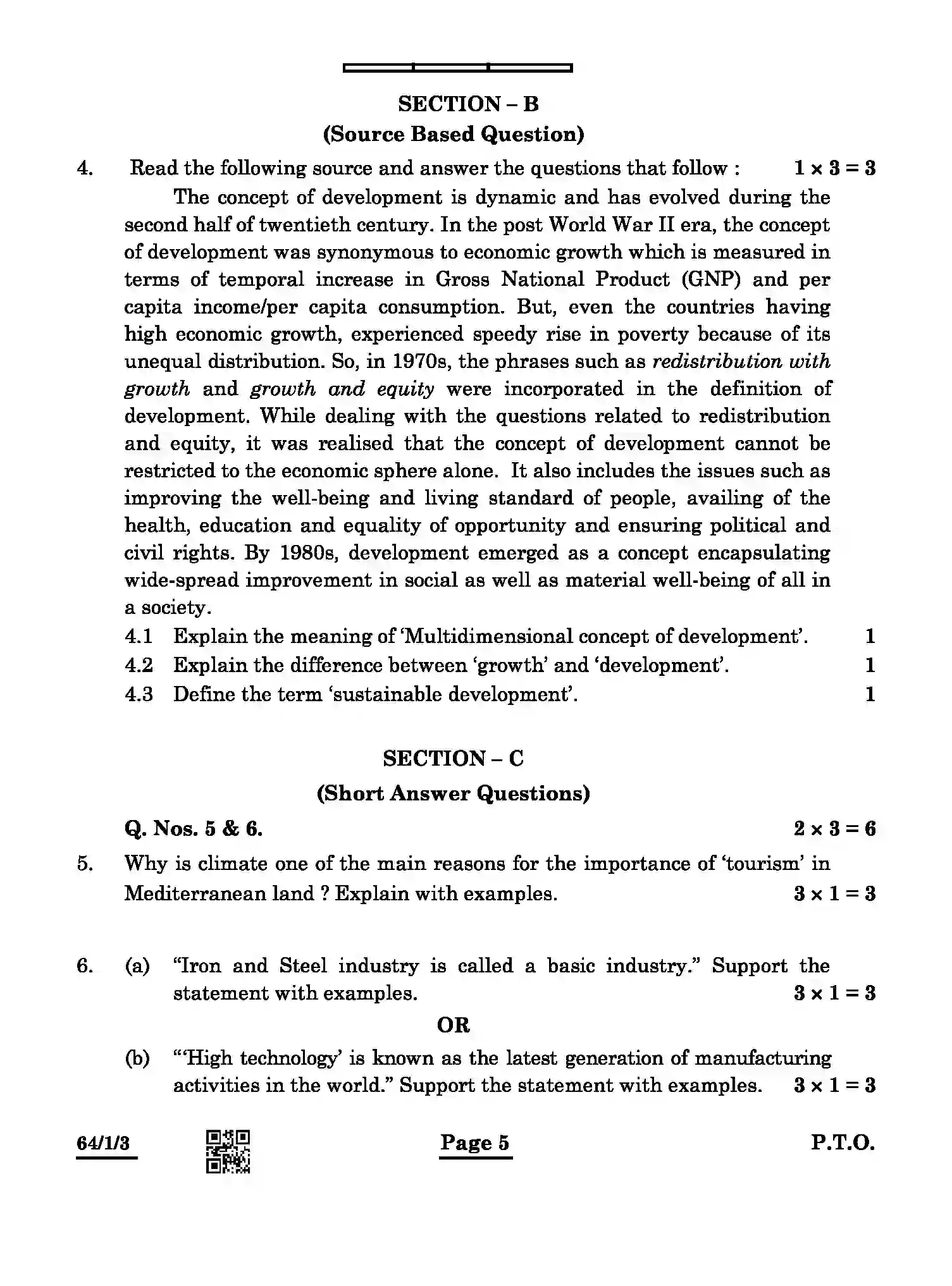 CBSE-Class-12-Previous-Year-Question-Papers-GEOGRAPHY-ABAB3-1-SET-3-Page-5 Image
