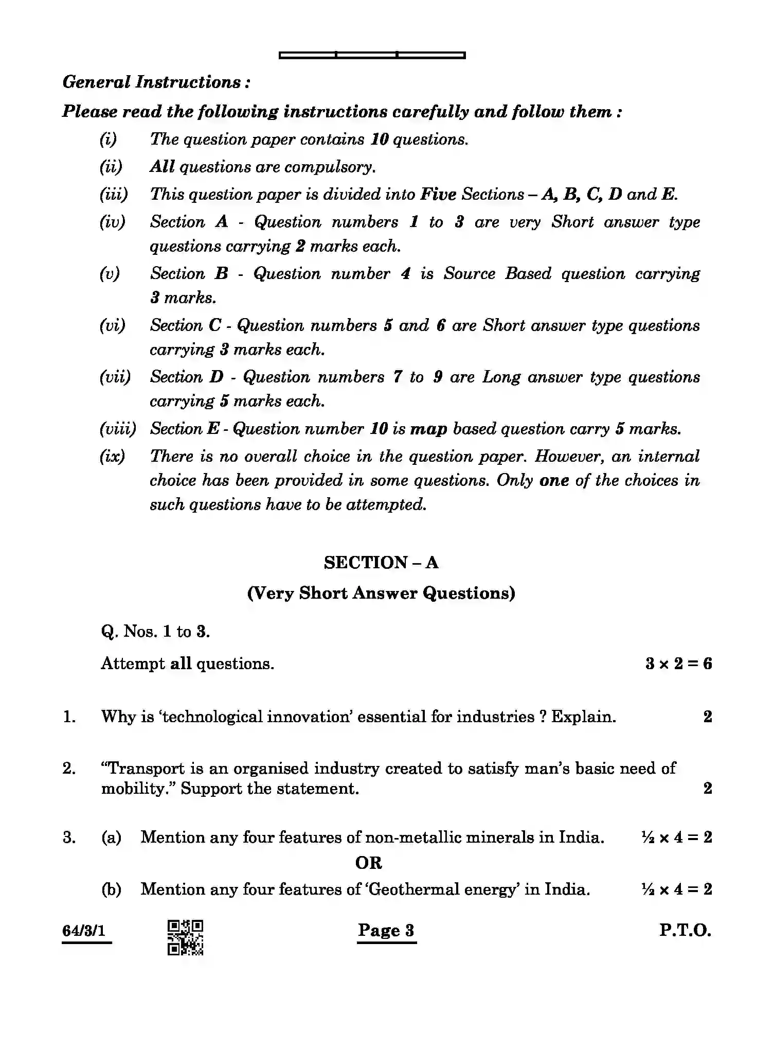 CBSE-Class-12-Previous-Year-Question-Papers-GEOGRAPHY-ABAB4-3-SET-1-Page-3 Image