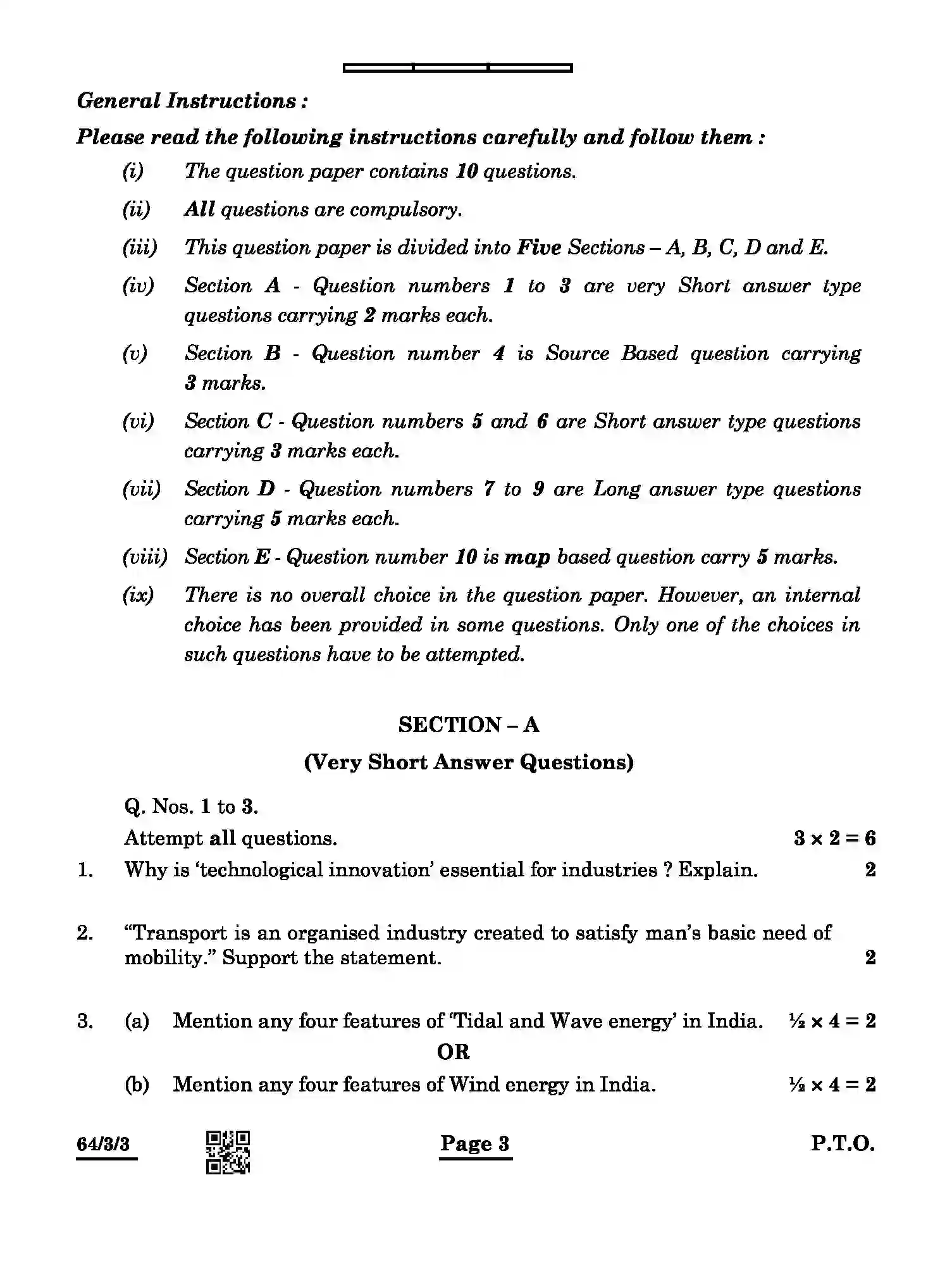 CBSE-Class-12-Previous-Year-Question-Papers-GEOGRAPHY-ABAB4-3-SET-3-Page-3 Image