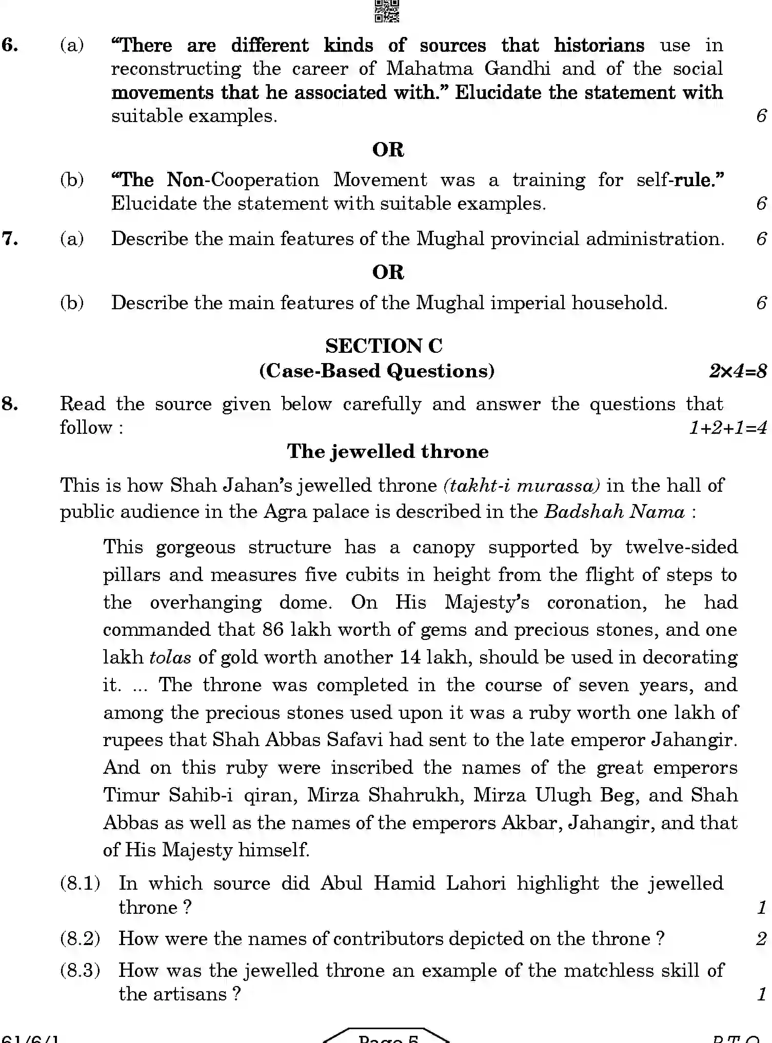 CBSE-Class-12-Previous-Year-Question-Papers-HISTORY-A6BAB-C-SET-1-COMP-Page-5 Image