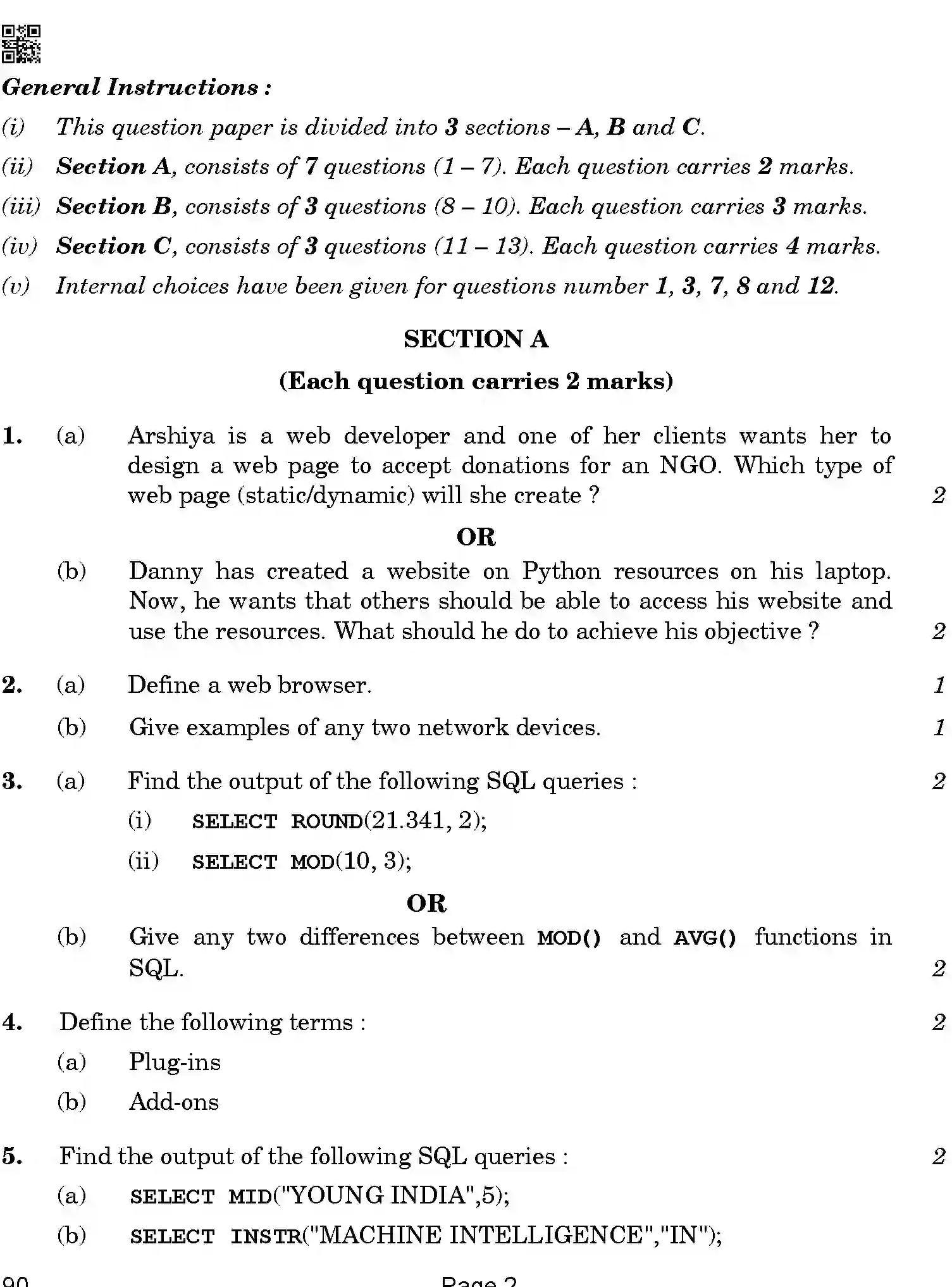 CBSE-Class-12-Previous-Year-Question-Papers-INFORMATICS-PRACTICES-BAB-C-SET-4-COMP-Page-2 Image