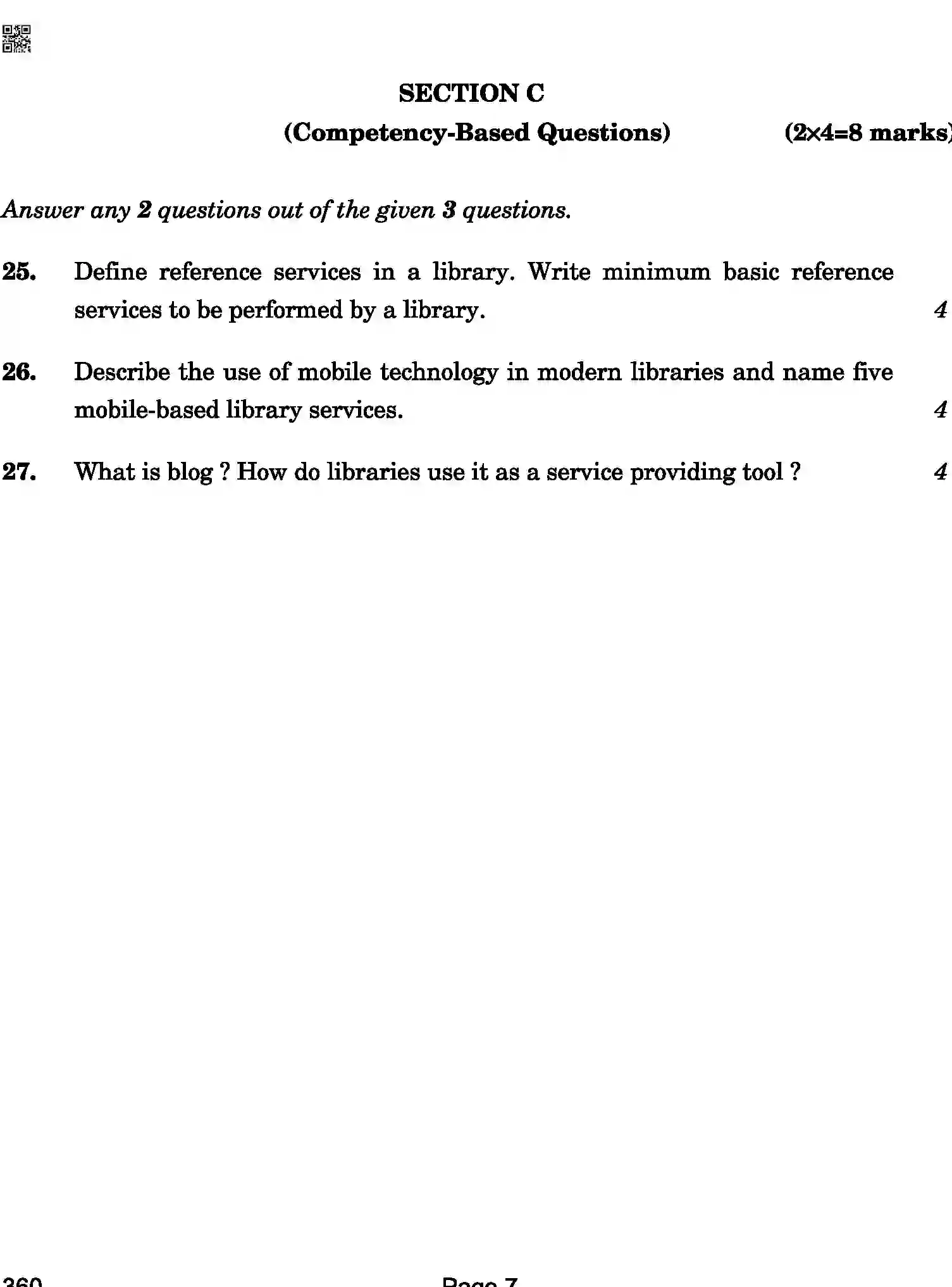 CBSE-Class-12-Previous-Year-Question-Papers-LIBRARY-AND-INFORMATION-SCIENCE-BAB-C-SET-4-COMP-Page-7 Image