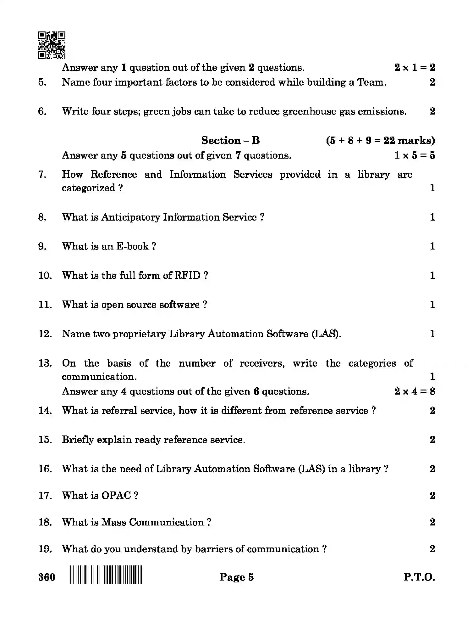 CBSE-Class-12-Previous-Year-Question-Papers-LIBRARY-AND-INFORMATION-SCIENCE-BAB-SET-4-Page-5 Image