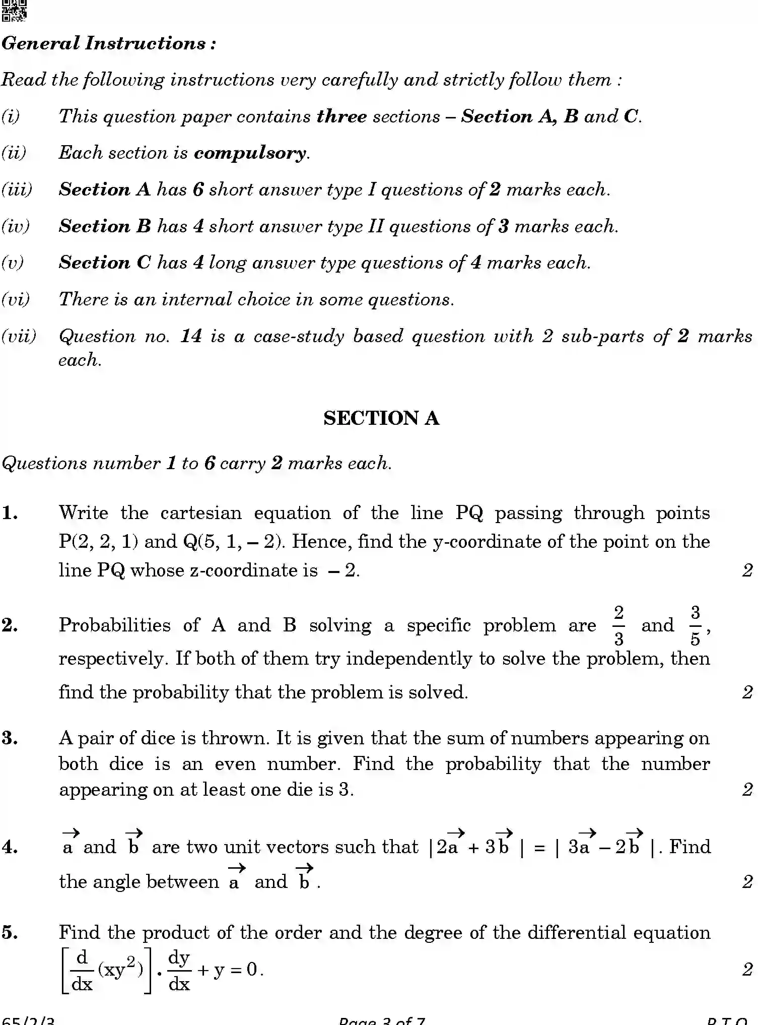 CBSE-Class-12-Previous-Year-Question-Papers-MATHEMATICS-ABCD1-2-SET-3-Page-3 Image