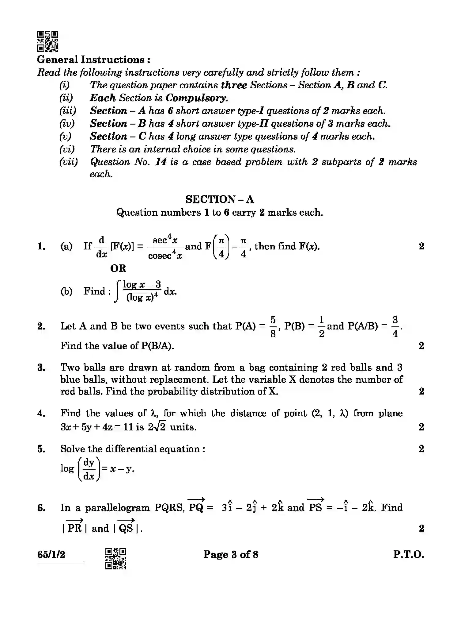 CBSE-Class-12-Previous-Year-Question-Papers-MATHEMATICS-ABCD3-1-SET-2-Page-3 Image