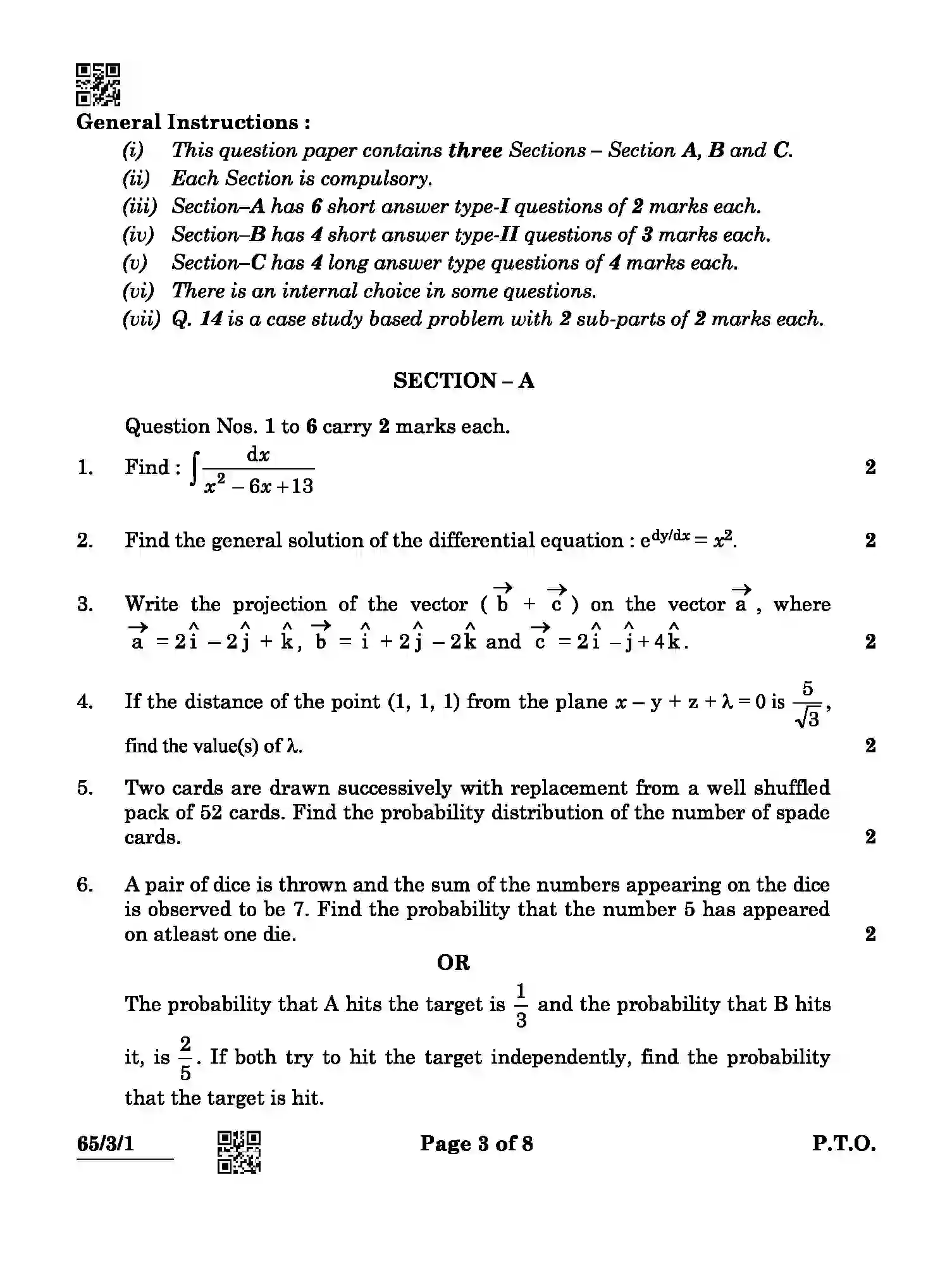 CBSE-Class-12-Previous-Year-Question-Papers-MATHEMATICS-ABCD4-3-SET-1-Page-3 Image
