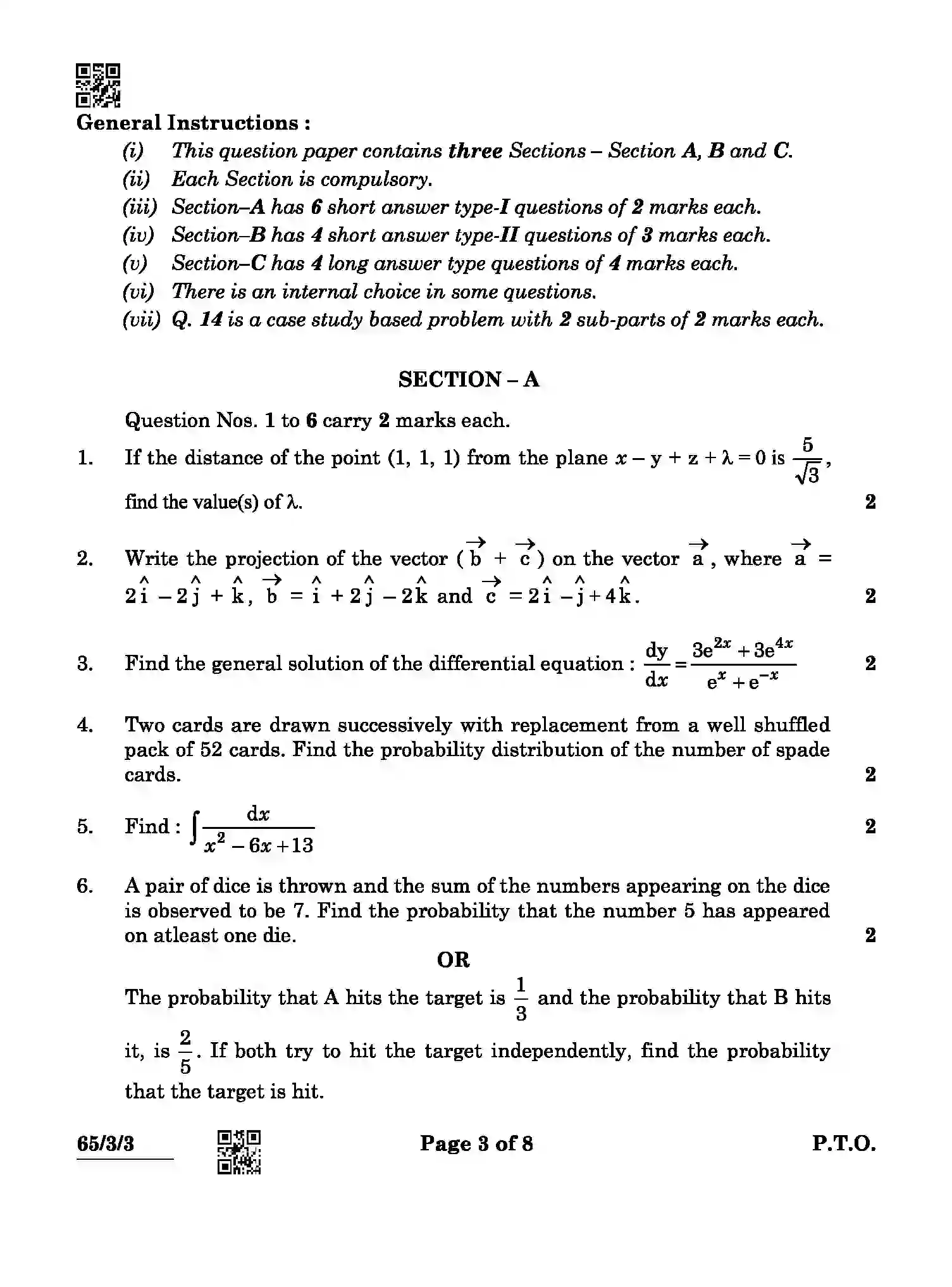 CBSE-Class-12-Previous-Year-Question-Papers-MATHEMATICS-ABCD4-3-SET-3-Page-3 Image