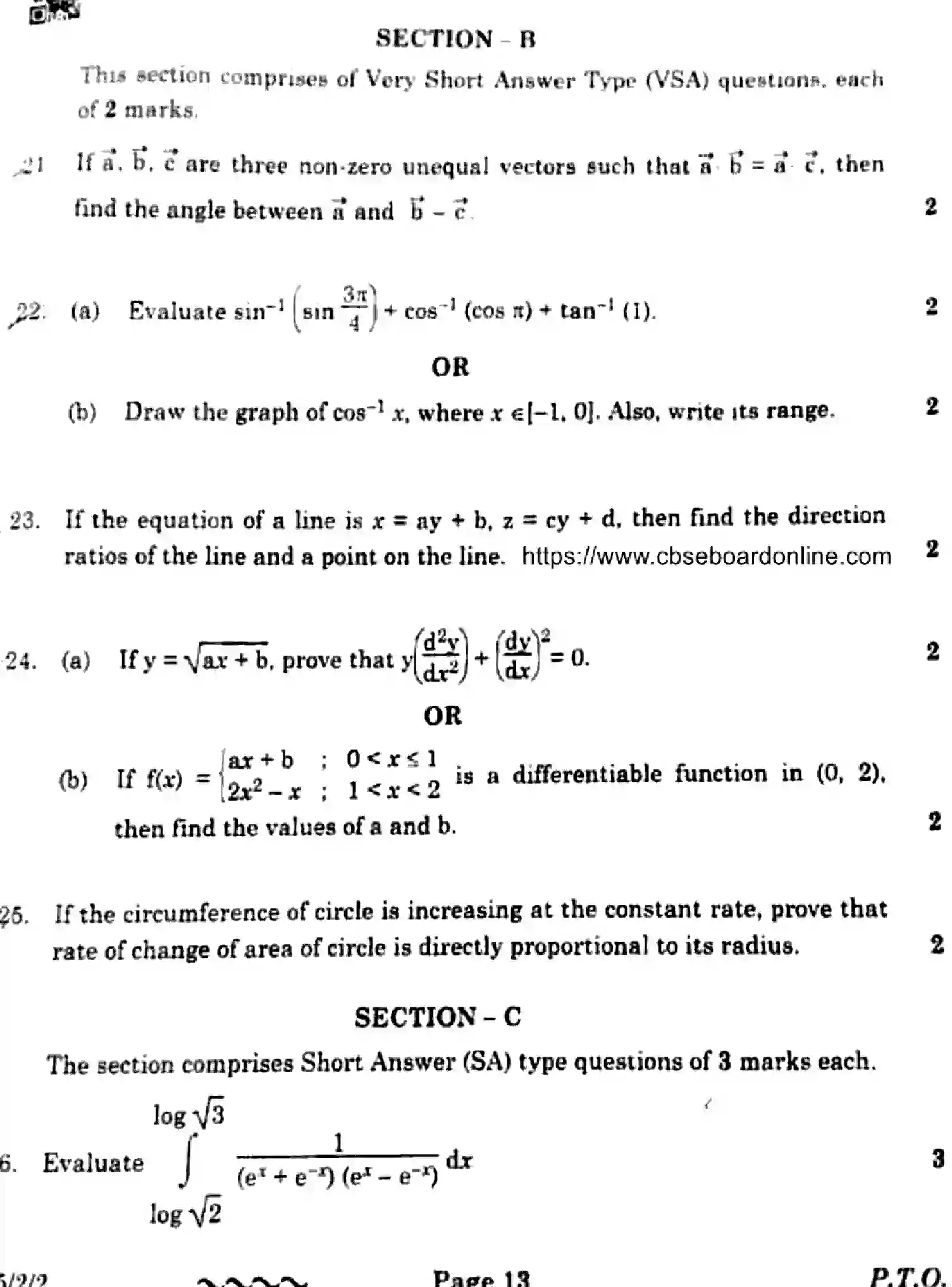 CBSE-Class-12-Previous-Year-Question-Papers-MATHEMATICS-EF1GH-2-SET-2-Page-13 Image