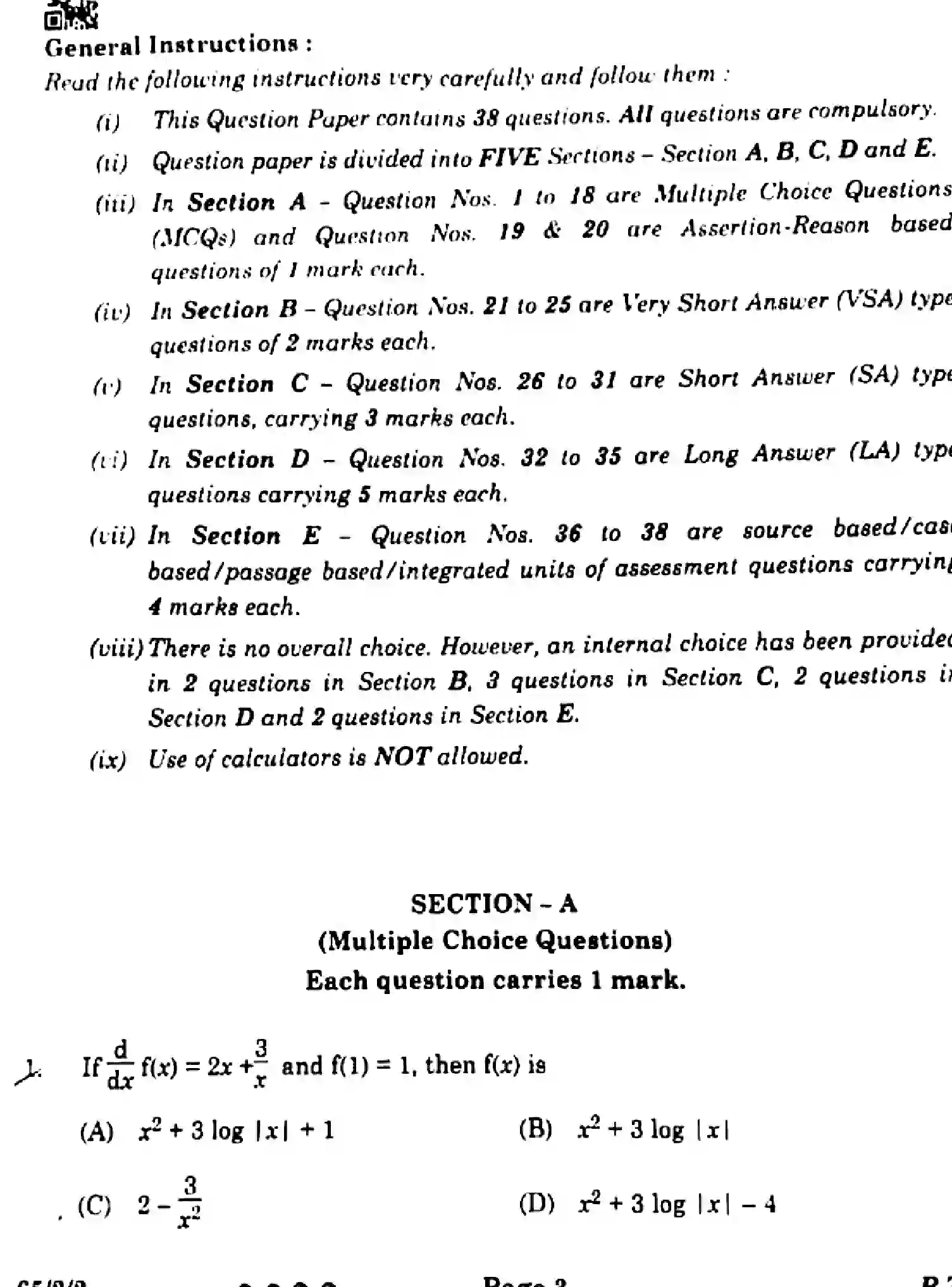 CBSE-Class-12-Previous-Year-Question-Papers-MATHEMATICS-EF1GH-2-SET-2-Page-3 Image
