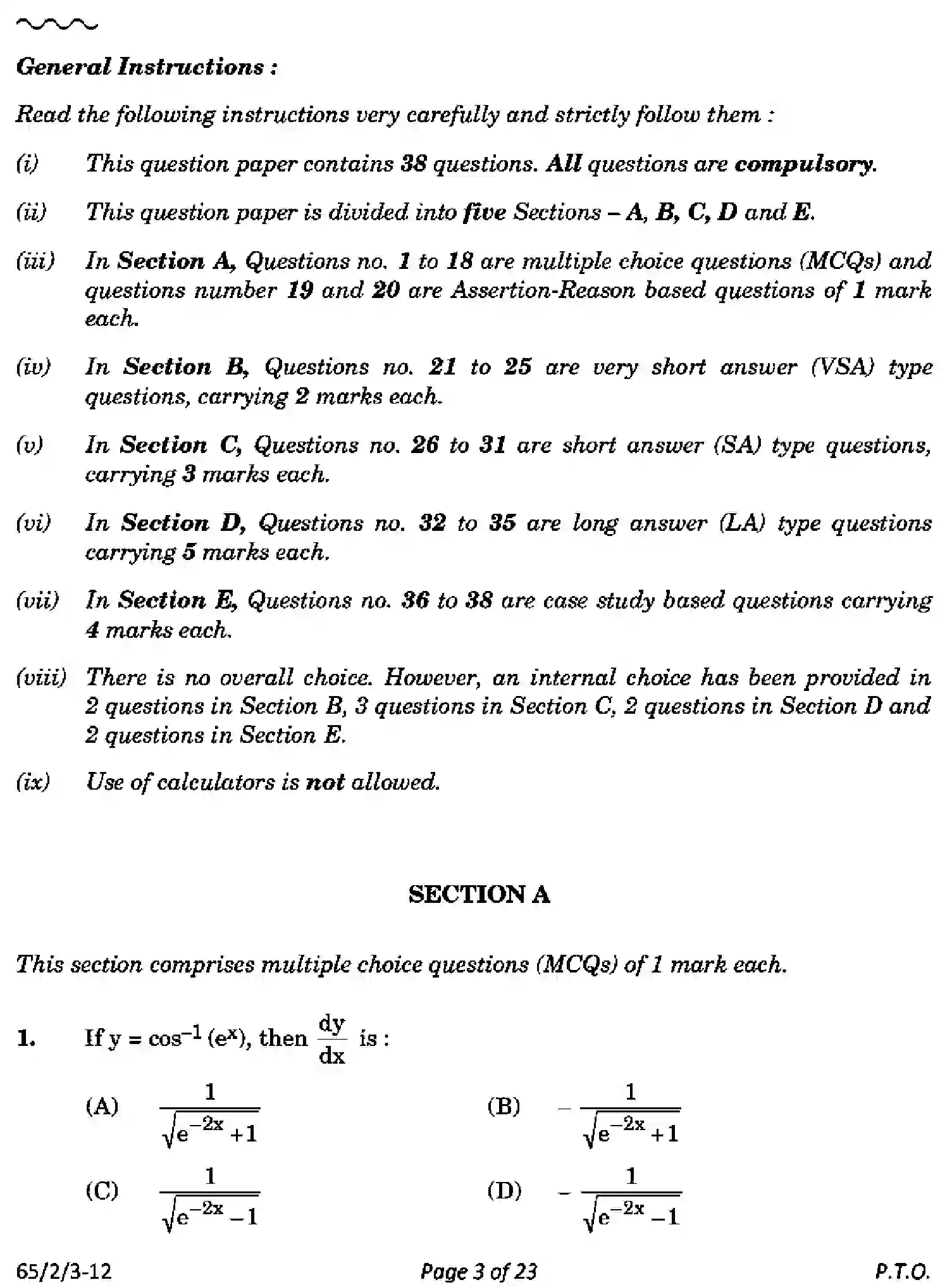 CBSE-Class-12-Previous-Year-Question-Papers-MATHEMATICS-PQ2RS-2-SET-3-Page-3 Image