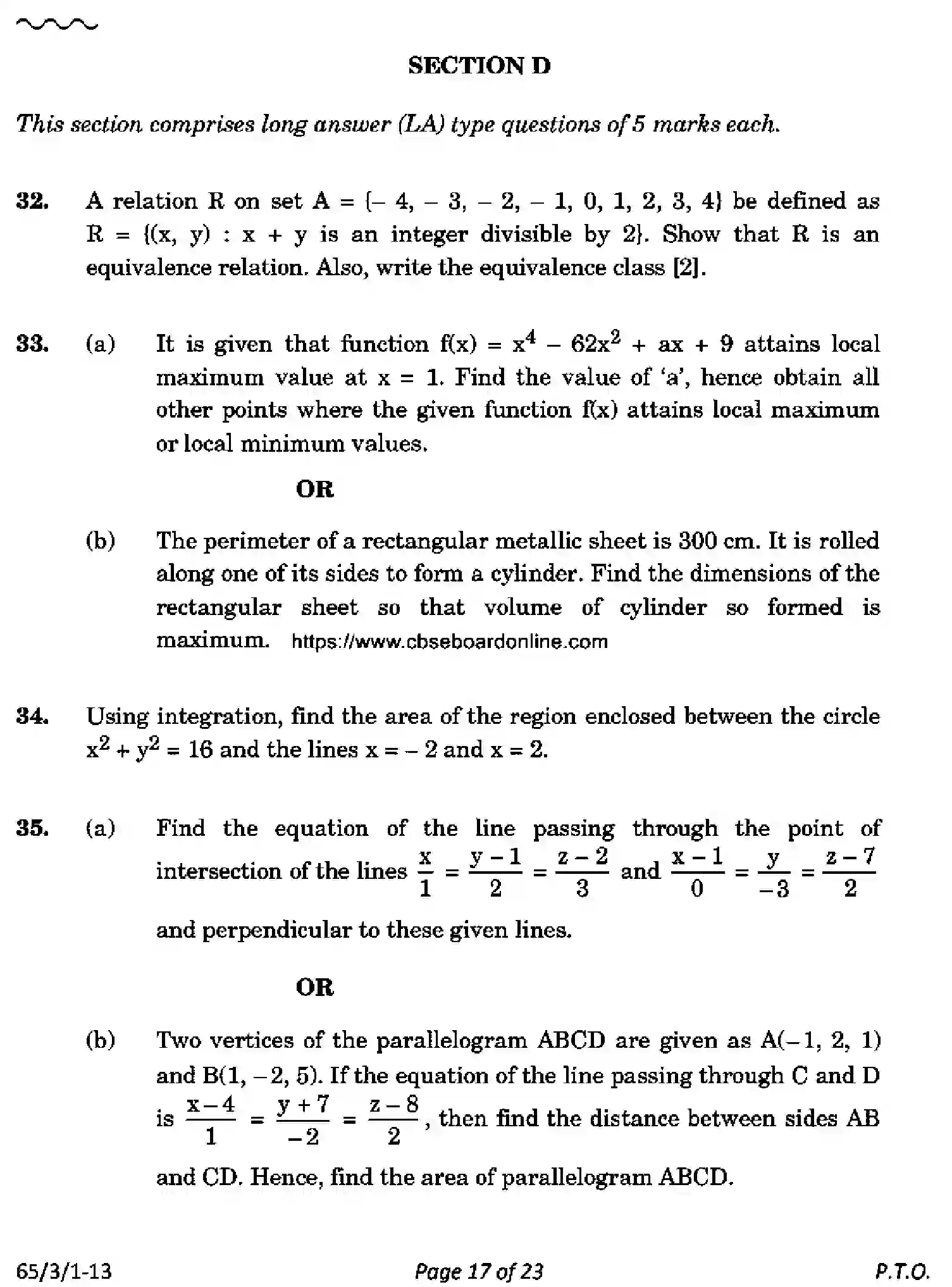 CBSE-Class-12-Previous-Year-Question-Papers-MATHEMATICS-PQ3RS-3-SET-1-Page-17 Image