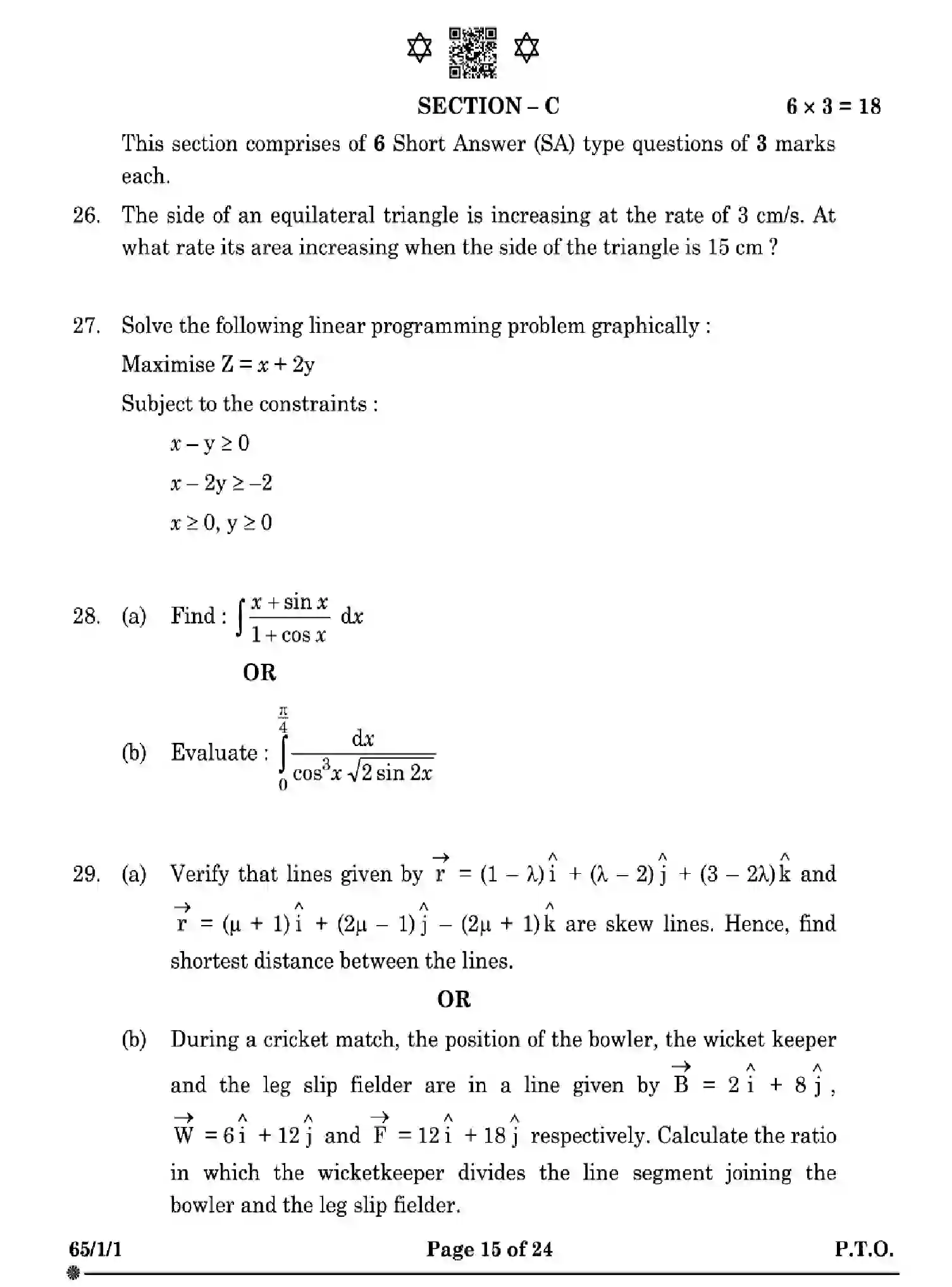 CBSE-Class-12-Previous-Year-Question-Papers-MATHEMATICS-W1XZY-SET-1-Page-15 Image