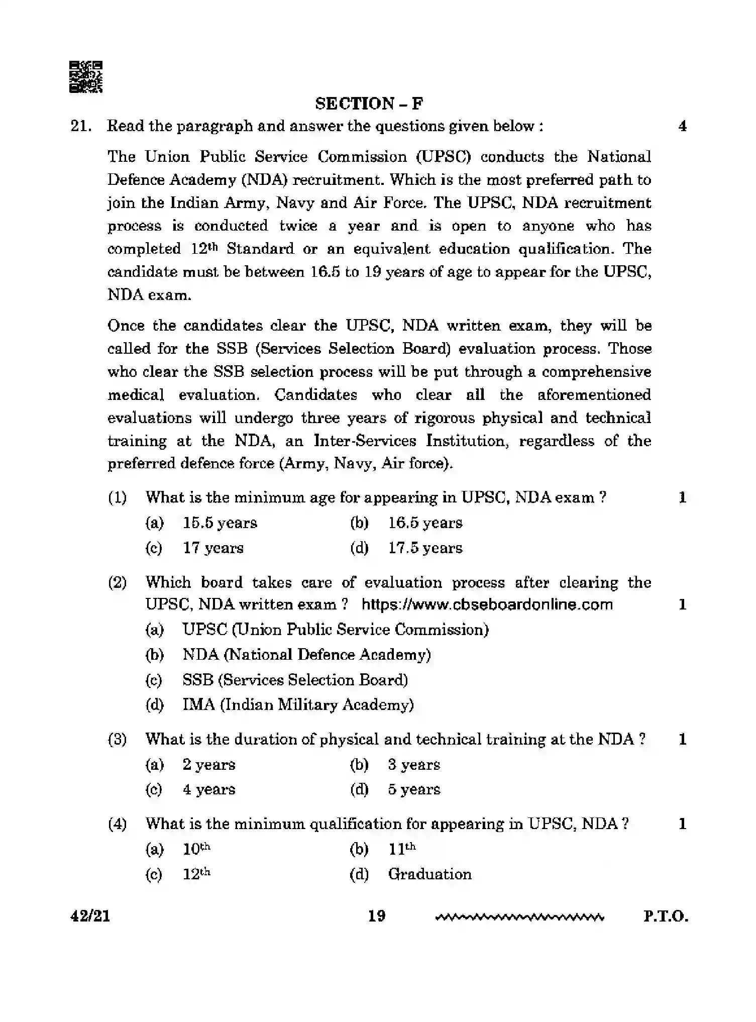 CBSE-Class-12-Previous-Year-Question-Papers-NATIONAL-CADET-CORPS-NCC-RQPS-SET-4-Page-19 Image