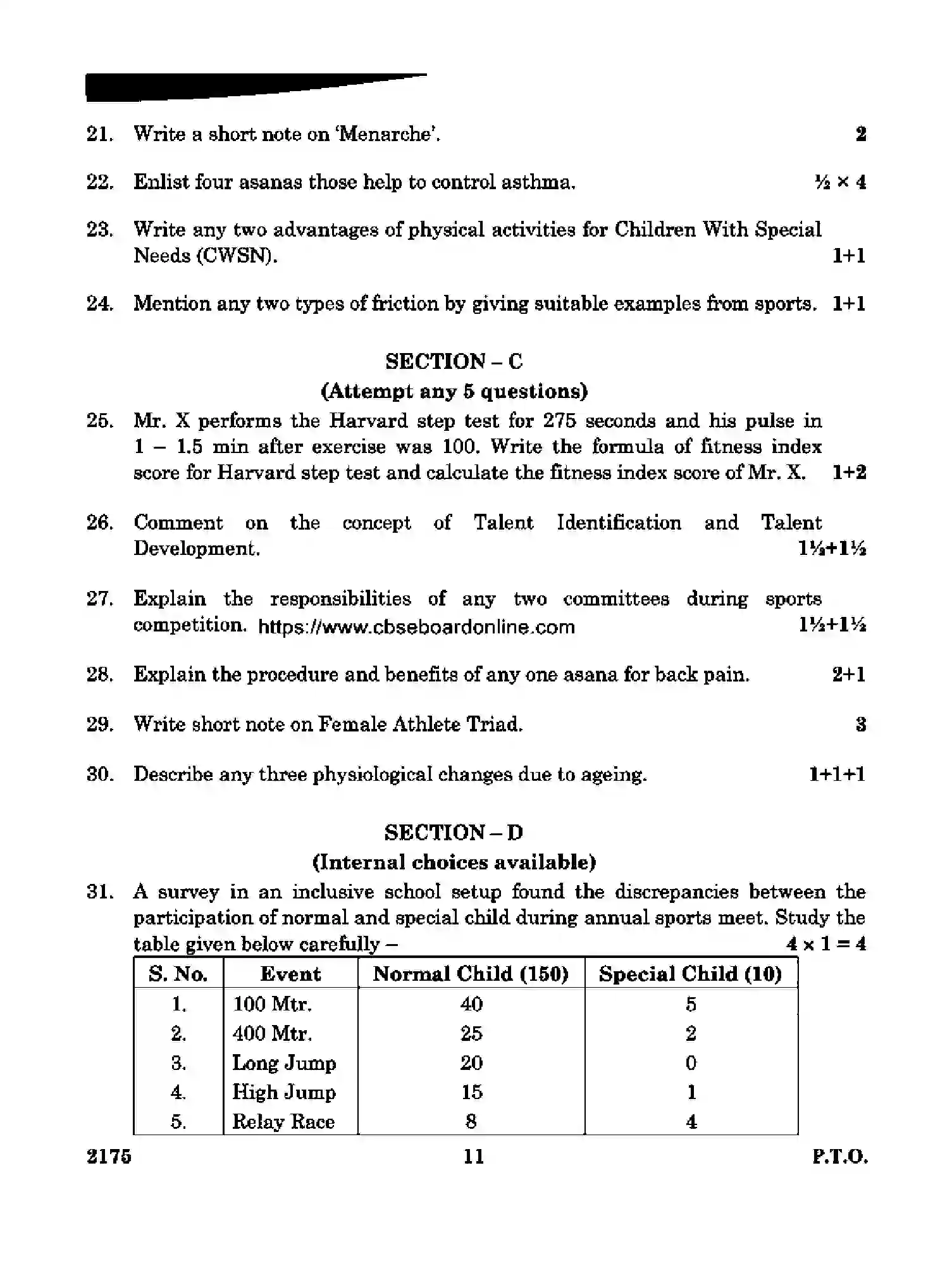 CBSE-Class-12-Previous-Year-Question-Papers-PHYSICAL-EDUCATION-RQPS-SET-4-Page-11 Image
