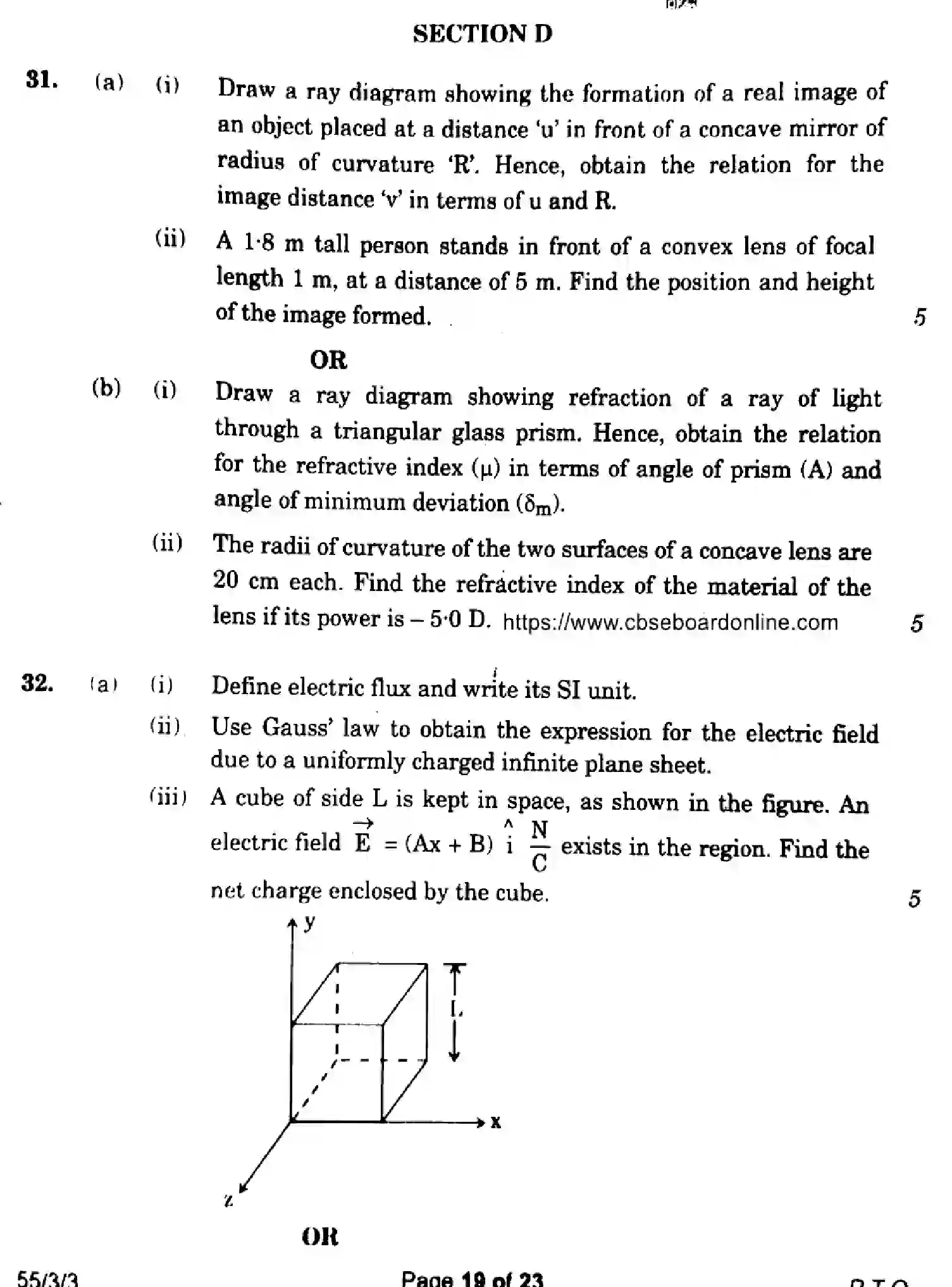 CBSE-Class-12-Previous-Year-Question-Papers-PHYSICS-GEFH1-3-SET-3-Page-19 Image