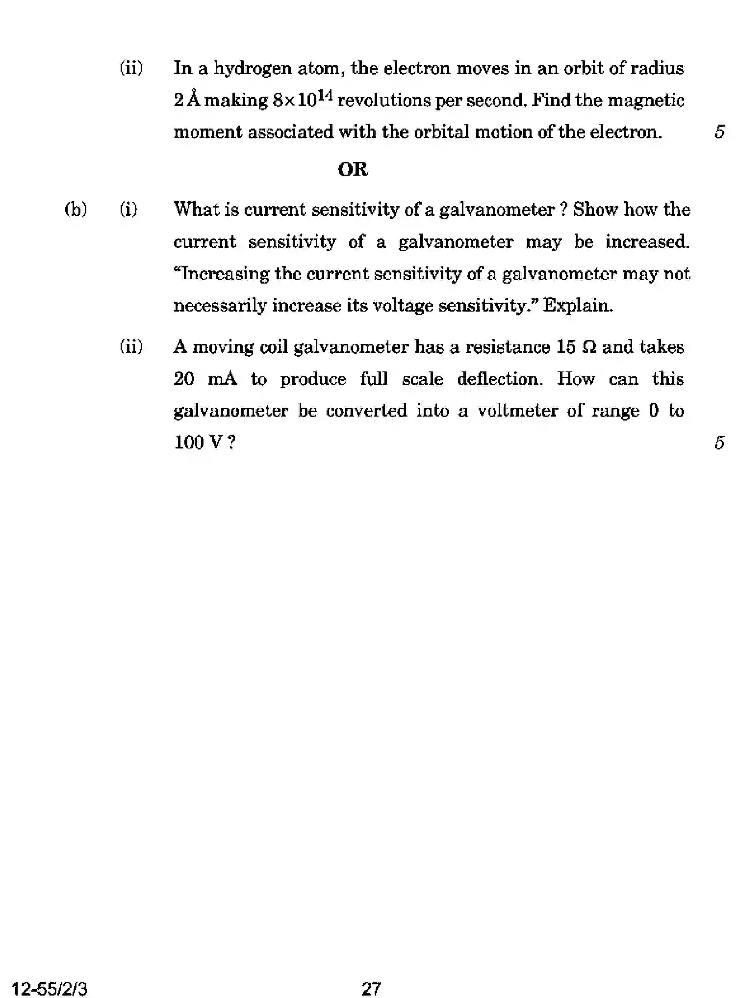 CBSE-Class-12-Previous-Year-Question-Papers-PHYSICS-P2QRS-2-SET-3-Page-27 Image