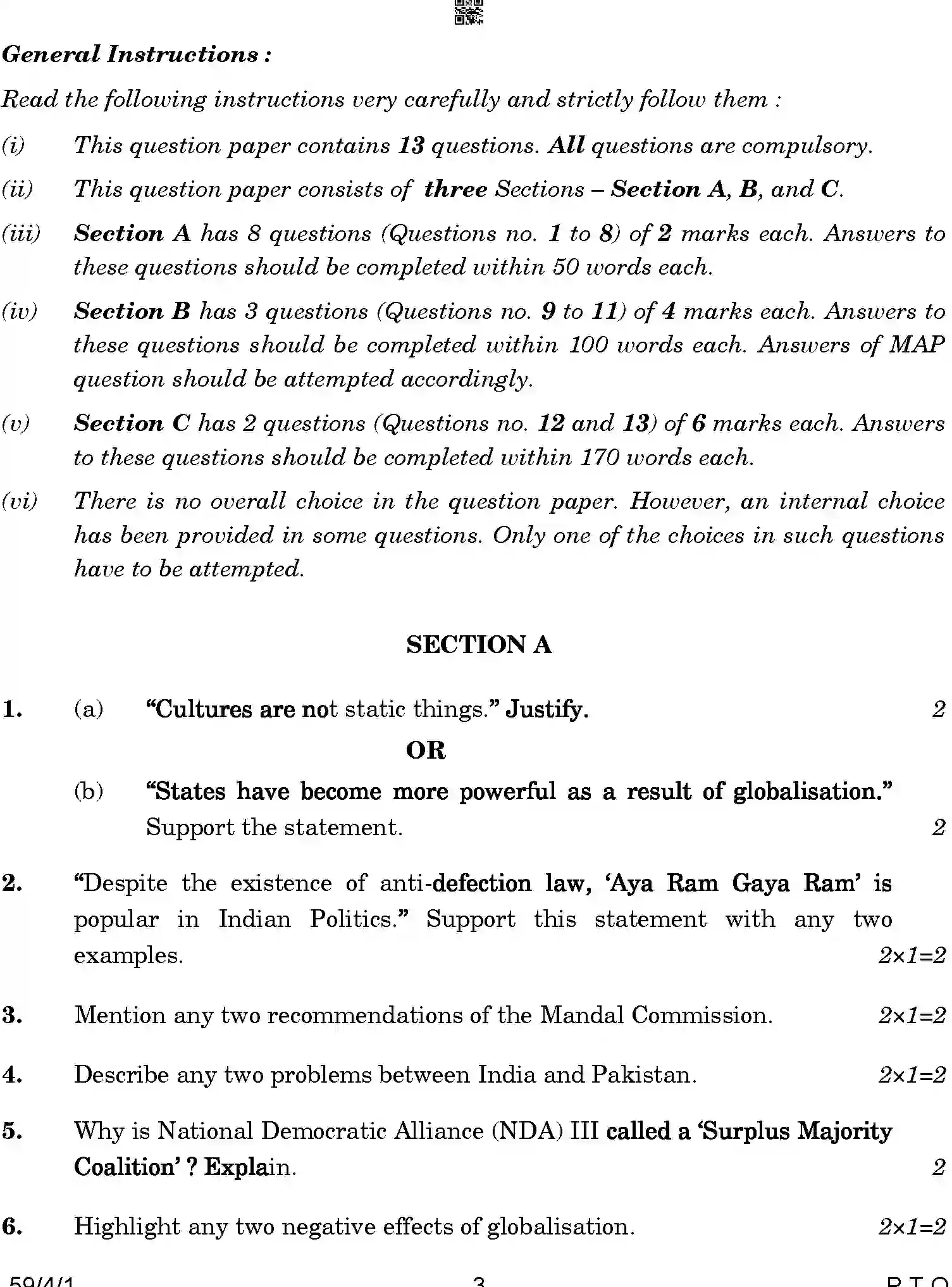 CBSE-Class-12-Previous-Year-Question-Papers-POLITICAL-SCIENCE-BCDA2-4-SET-1-Page-3 Image