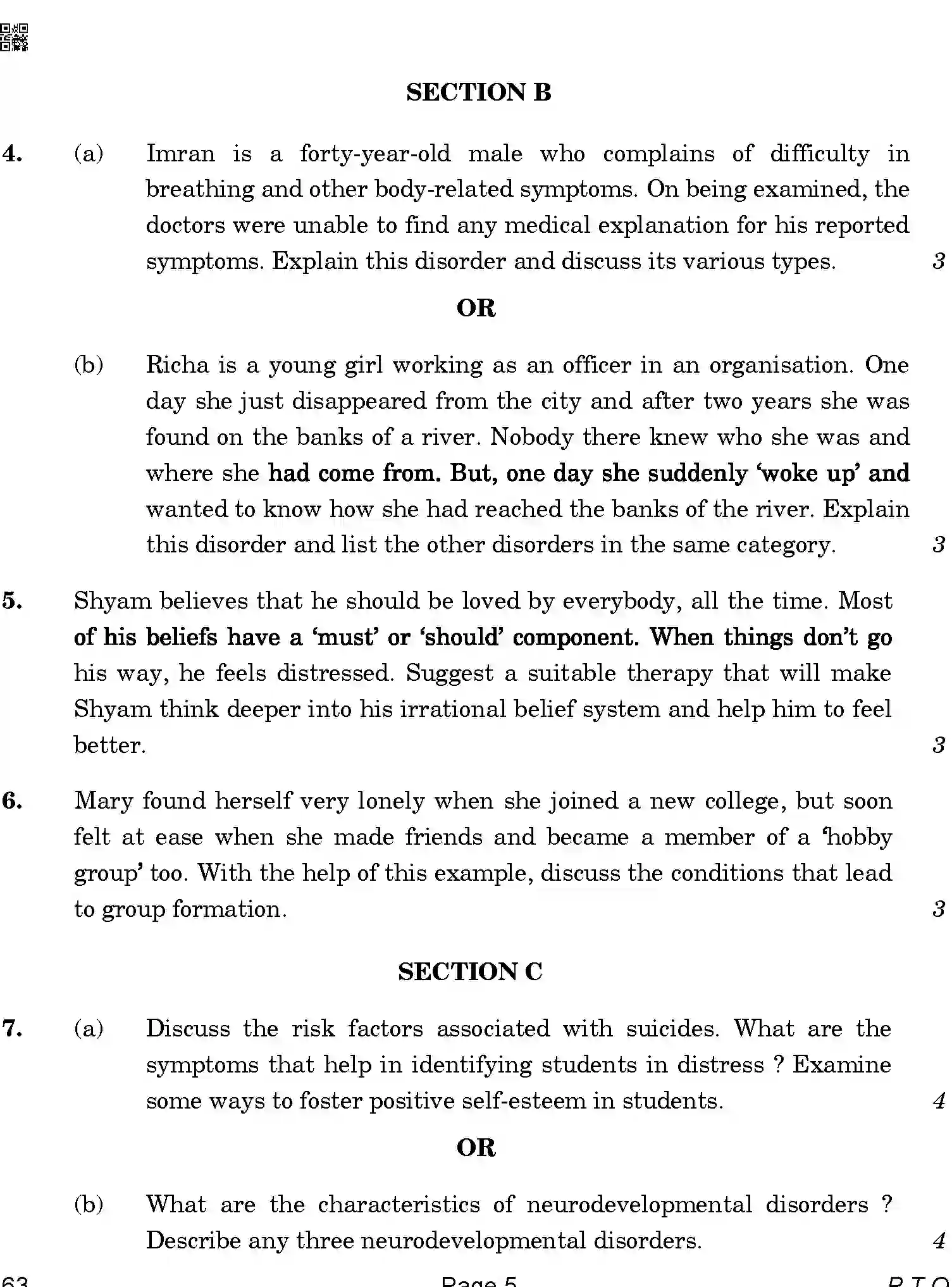 CBSE-Class-12-Previous-Year-Question-Papers-PSYCHOLOGY-ABA-SET-4-Page-5 Image