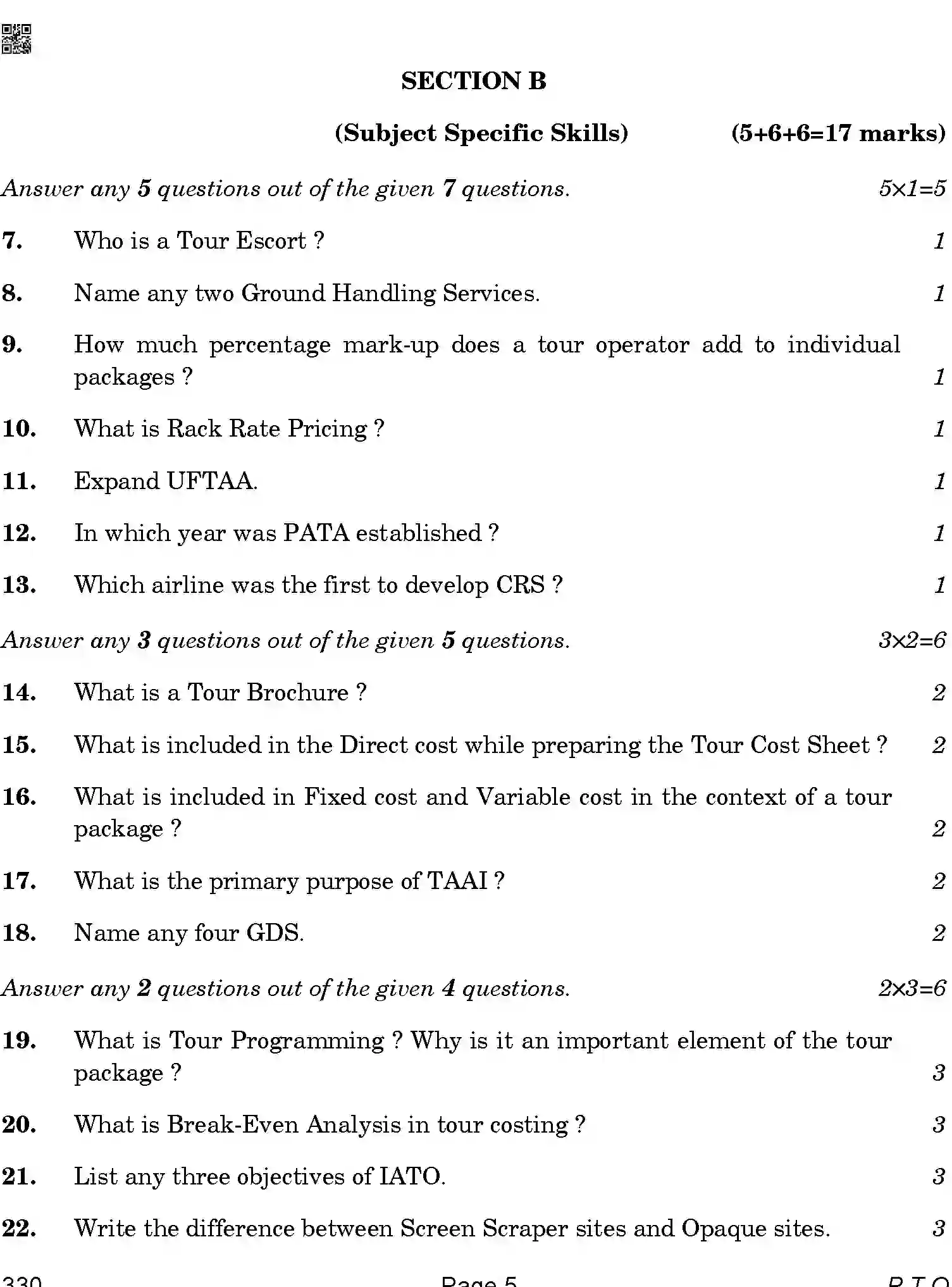 CBSE-Class-12-Previous-Year-Question-Papers-TOURISM-ABA-SET-4-Page-5 Image