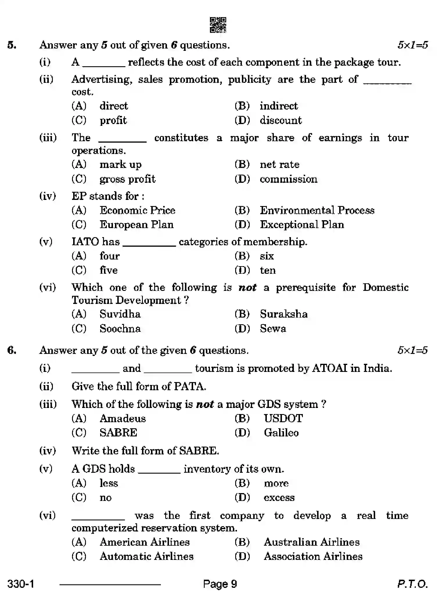 CBSE-Class-12-Previous-Year-Question-Papers-TOURISM-RQPS-SET-4-Page-9 Image