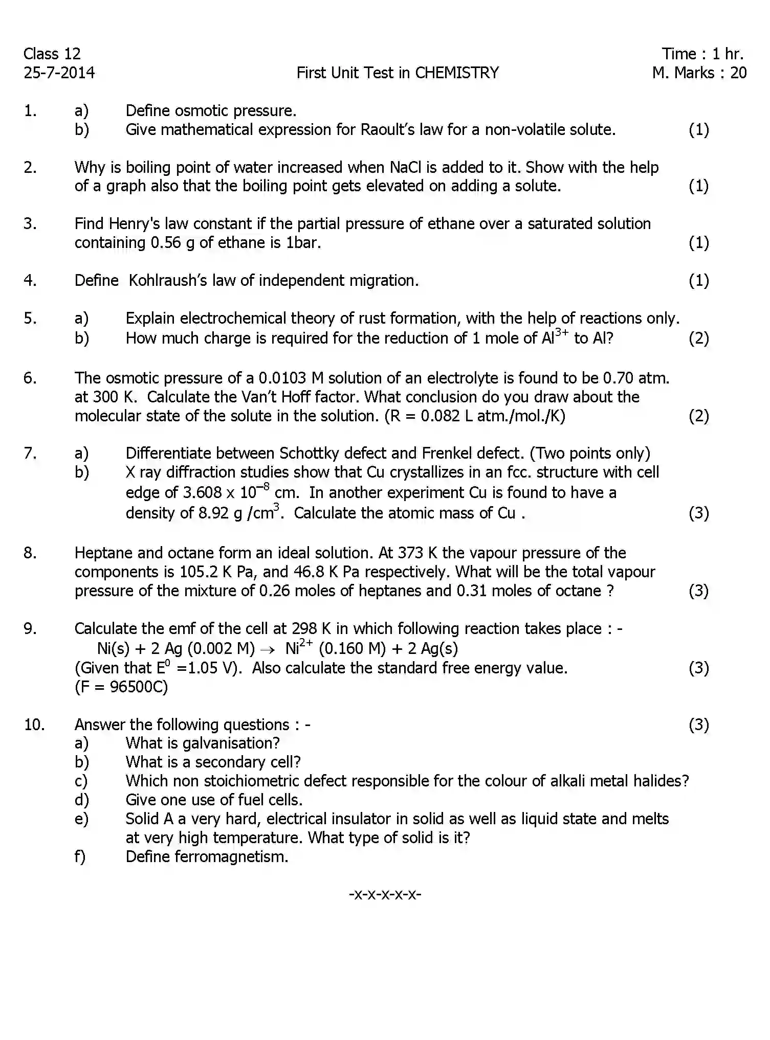 CBSE-Class-12-Previous-Year-Question-Papers-UT1-CHEMISTRY-Page-1 Image