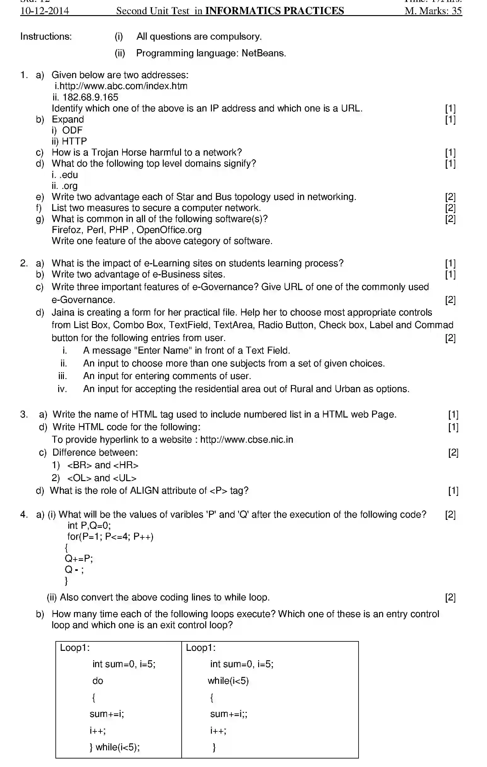 CBSE-Class-12-Previous-Year-Question-Papers-UT2-INFORMATICS-PRACTICES-Page-1 Image