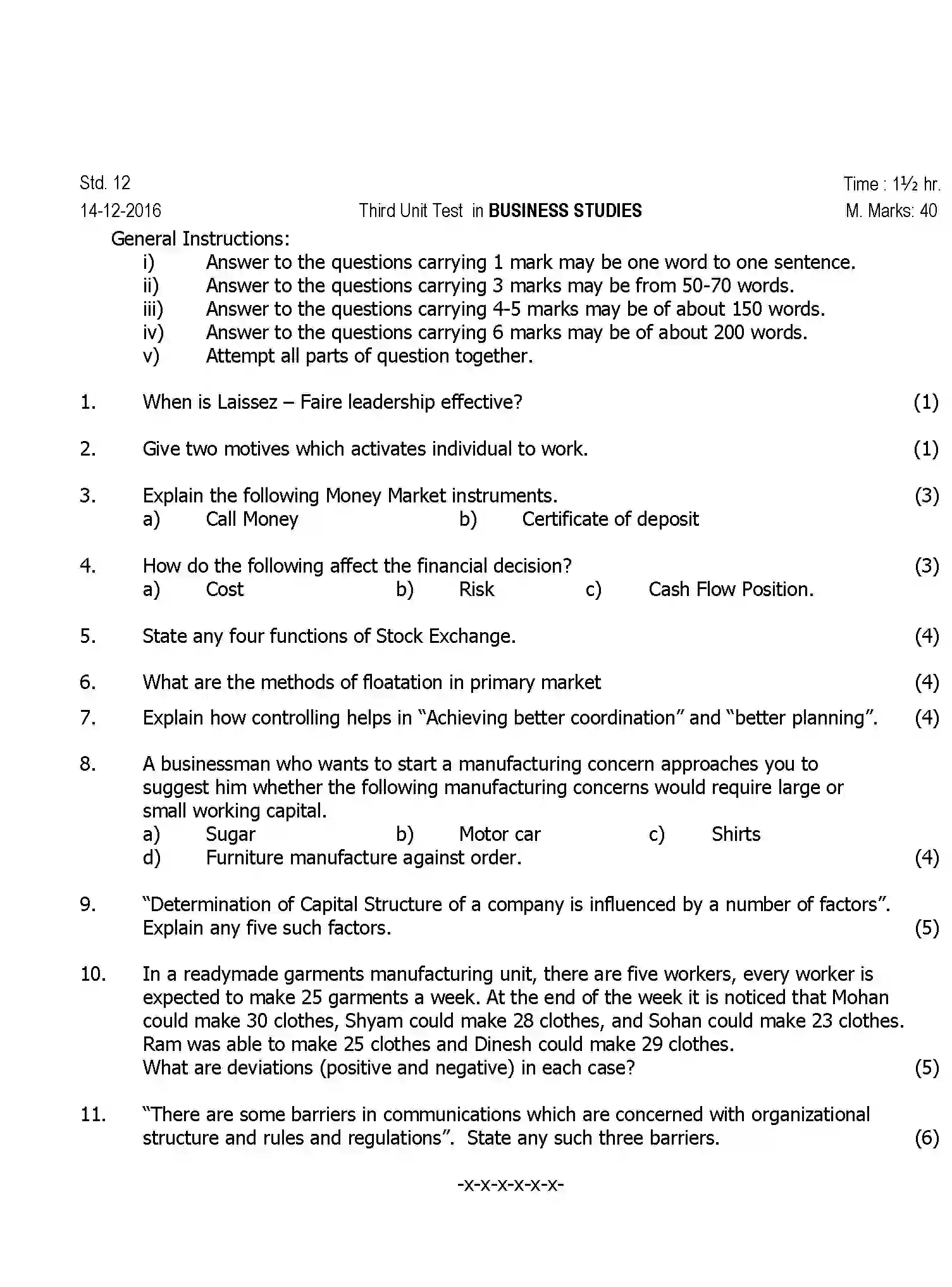 CBSE-Class-12-Previous-Year-Question-Papers-UT3-BUSINESS-STUDIES-Page-1 Image