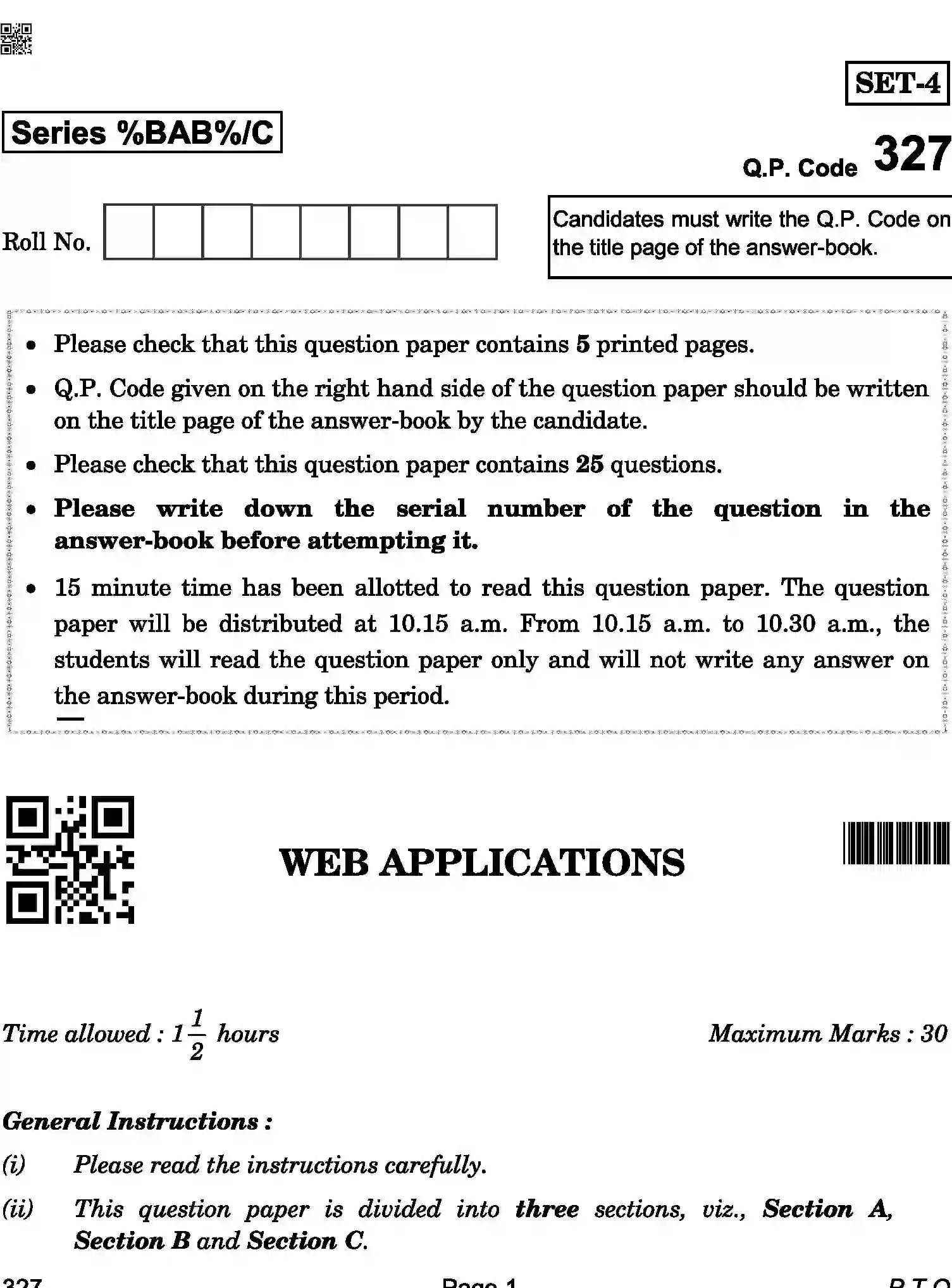 CBSE-Class-12-Previous-Year-Question-Papers-WEB-APPLICATIONS-BAB-C-SET-4-COMP-Page-1 Image