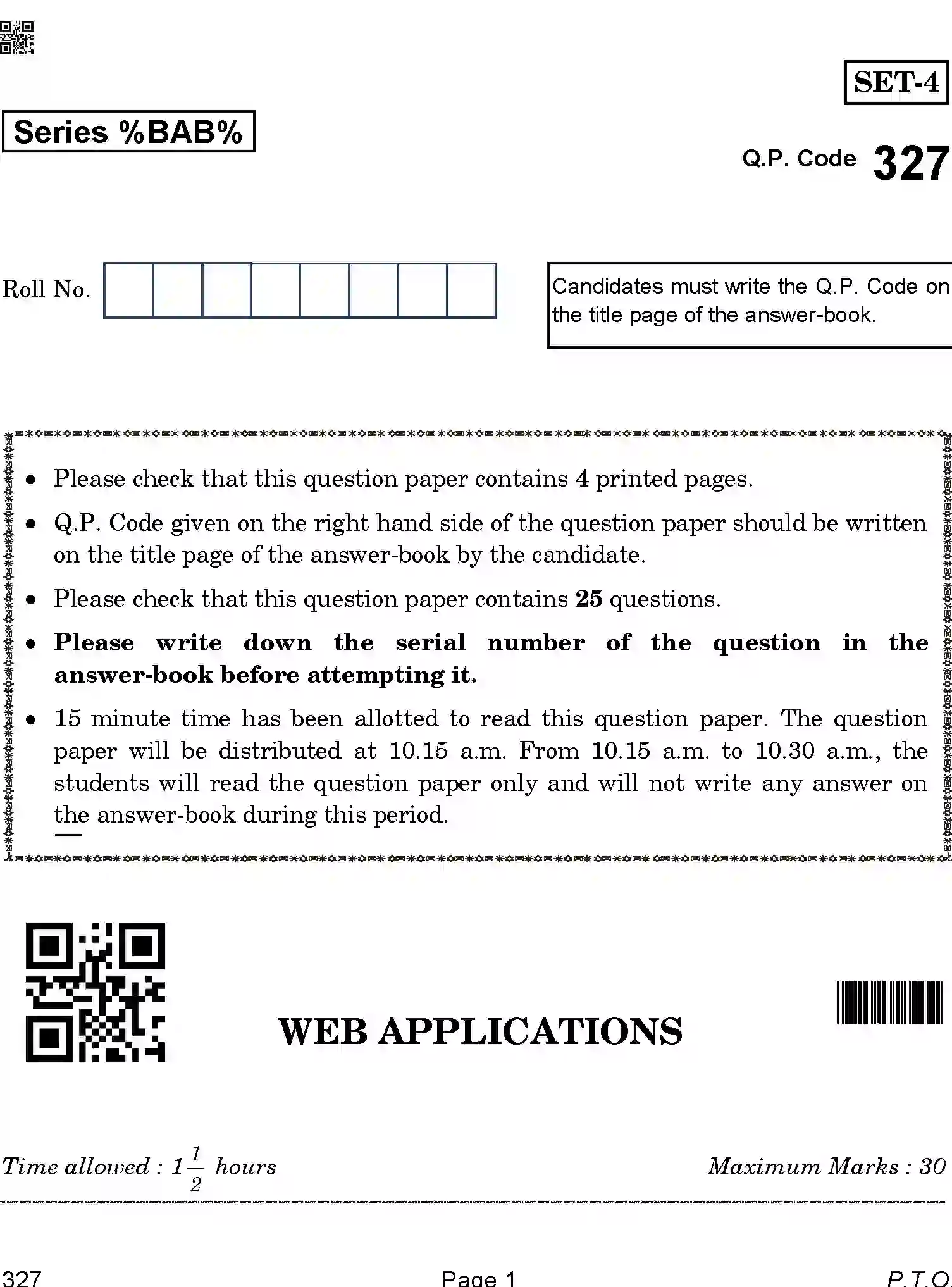 CBSE-Class-12-Previous-Year-Question-Papers-WEB-APPLICATIONS-BAB-SET-4-Page-1 Image