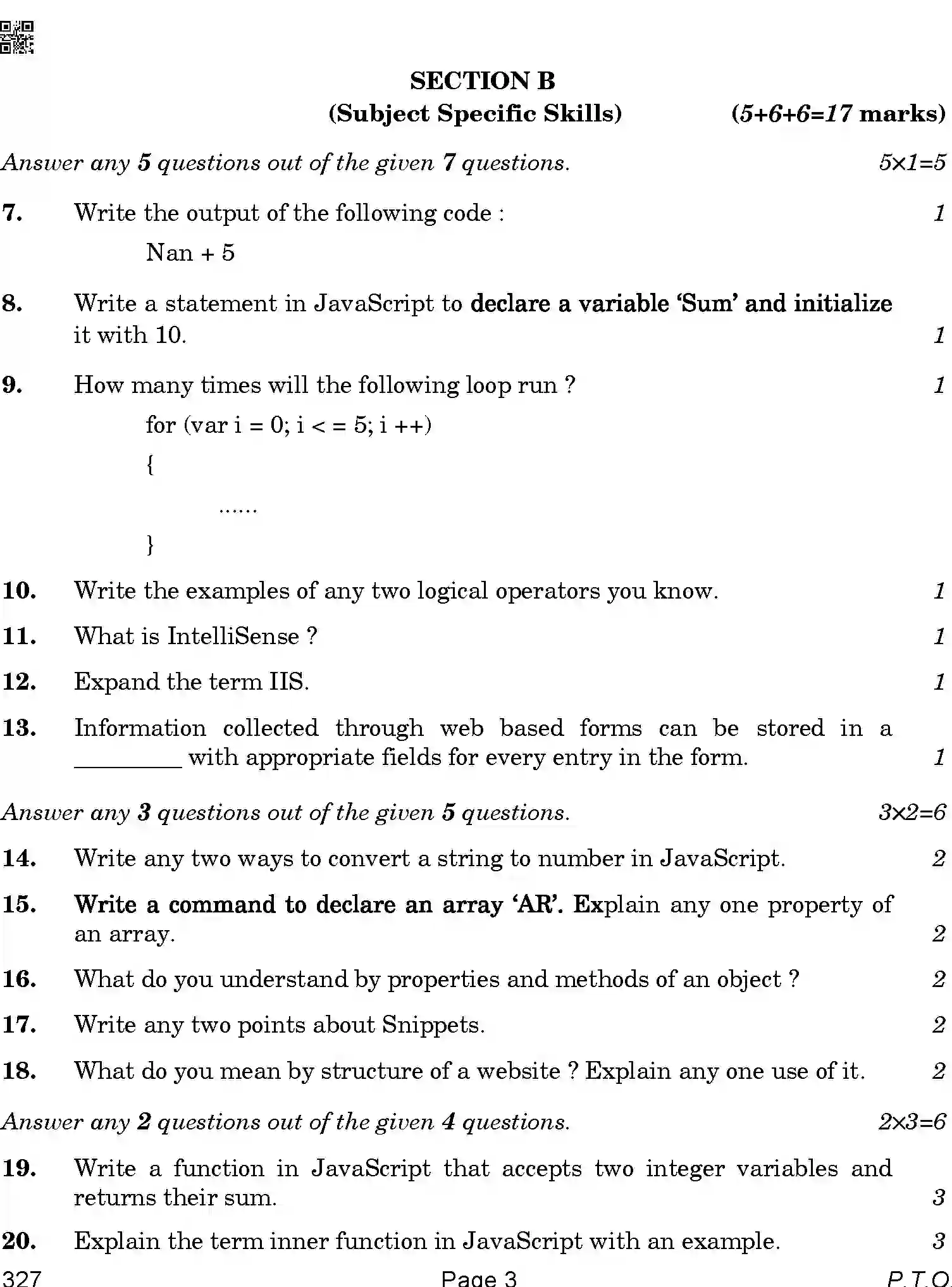 CBSE-Class-12-Previous-Year-Question-Papers-WEB-APPLICATIONS-BAB-SET-4-Page-3 Image
