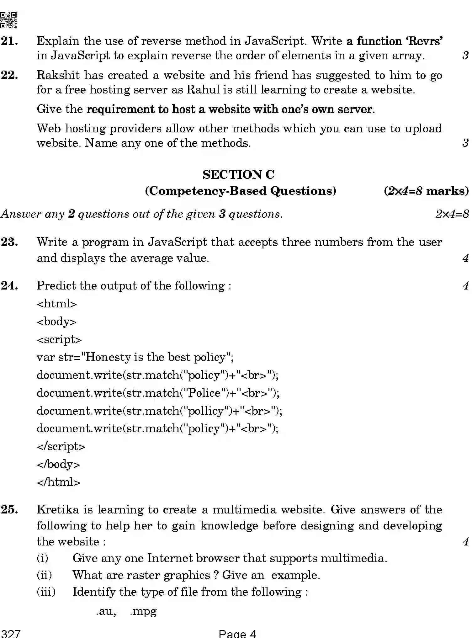 CBSE-Class-12-Previous-Year-Question-Papers-WEB-APPLICATIONS-BAB-SET-4-Page-4 Image