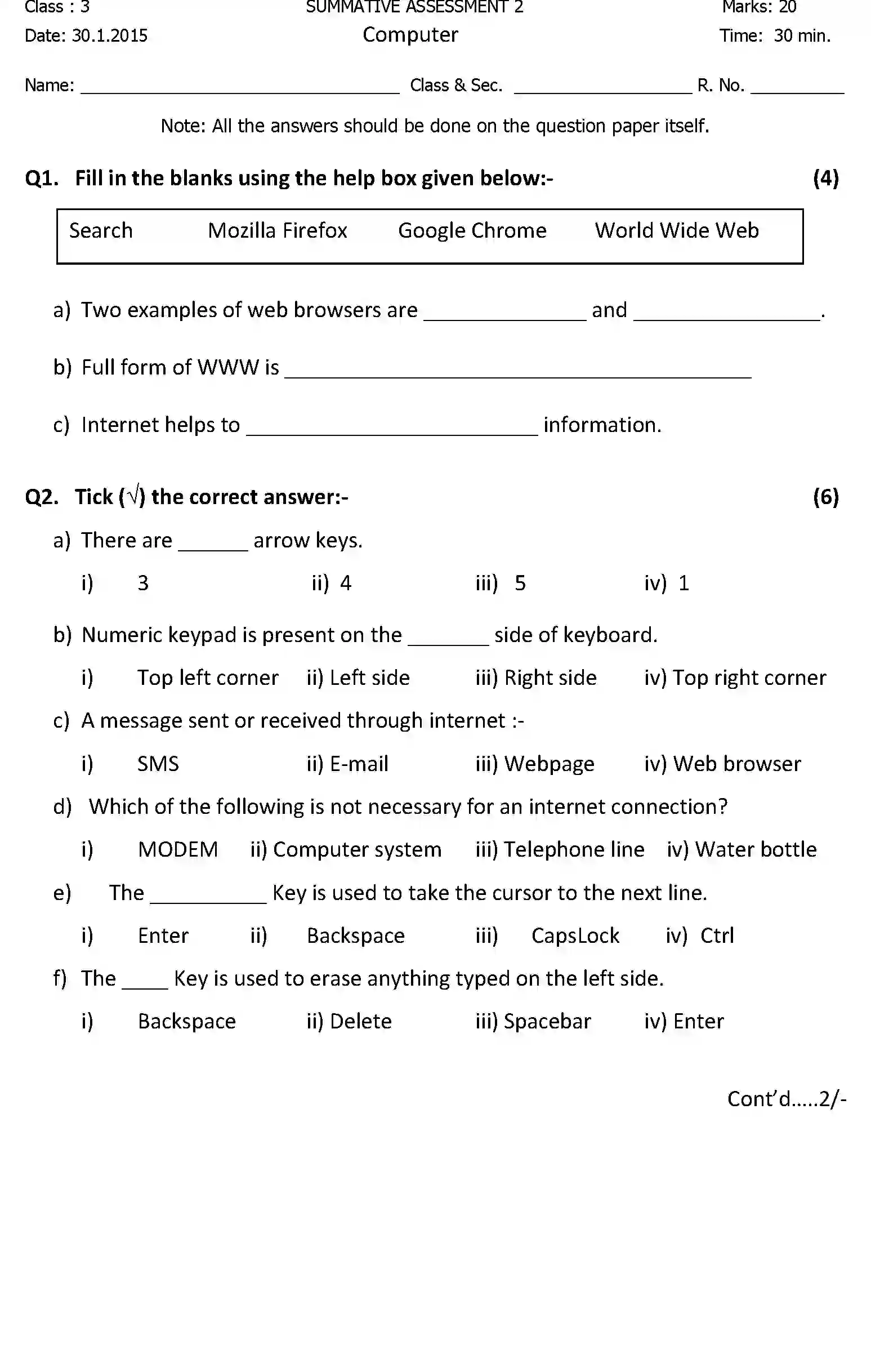 CBSE-Class-3-Previous-Year-Question-Papers-A2-COMPUTER-Page-1 Image