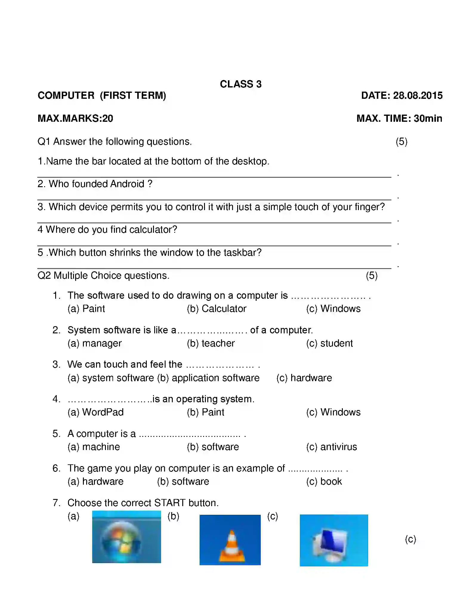 CBSE-Class-3-Previous-Year-Question-Papers-T1-COMPUTER-Page-1 Image