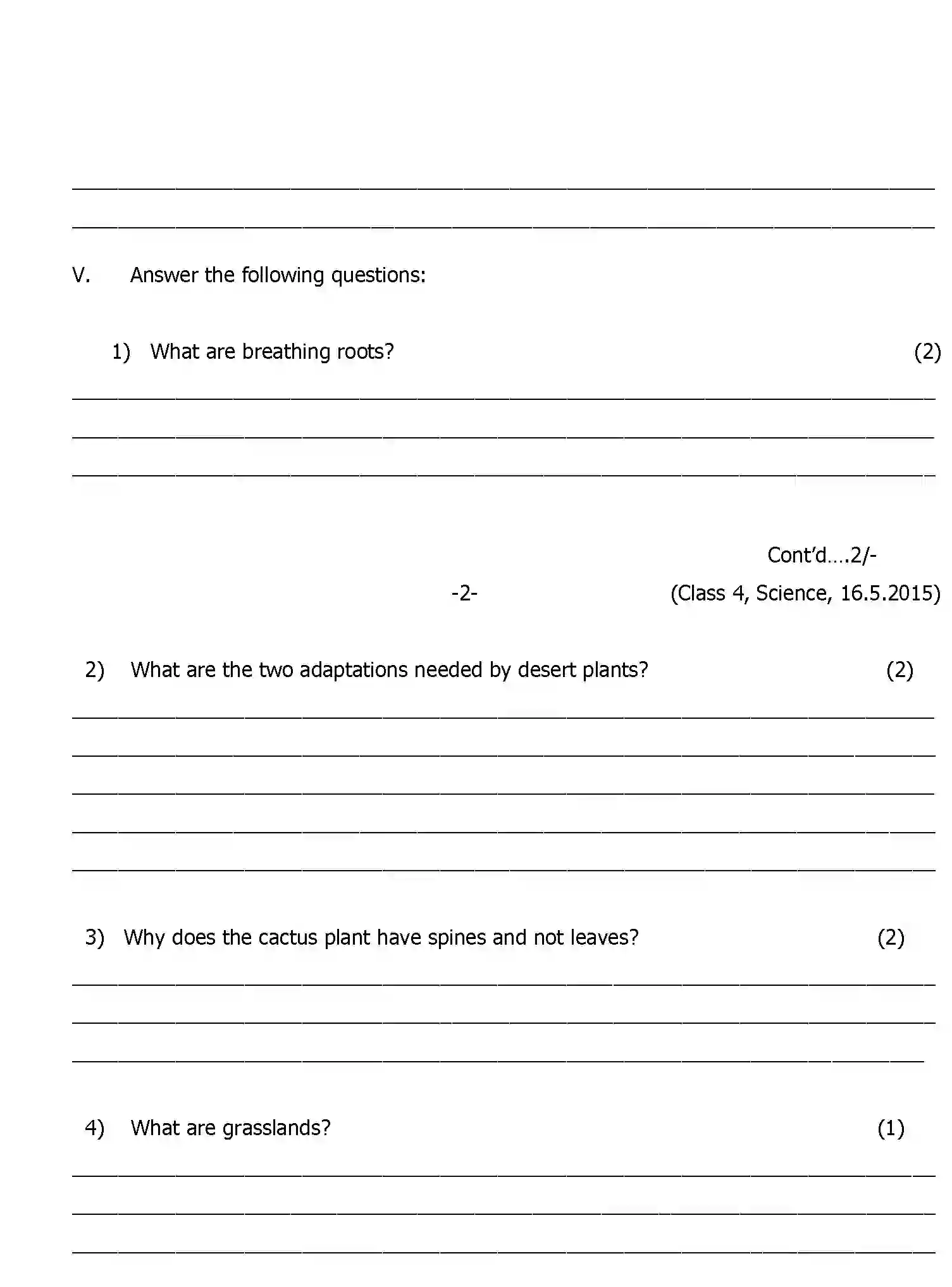 CBSE-Class-4-Previous-Year-Question-Papers-T1-SCIENCE-Page-2 Image