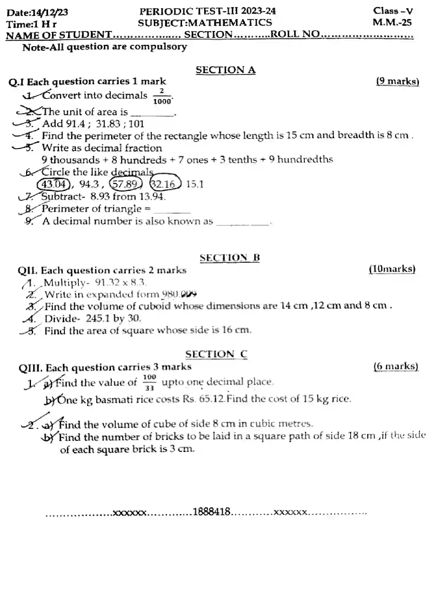 CBSE-Class-5-Previous-Year-Question-Papers-ERIODIC-TEST-3-MATHEMATICS-181223-DEC-Page-1 Image