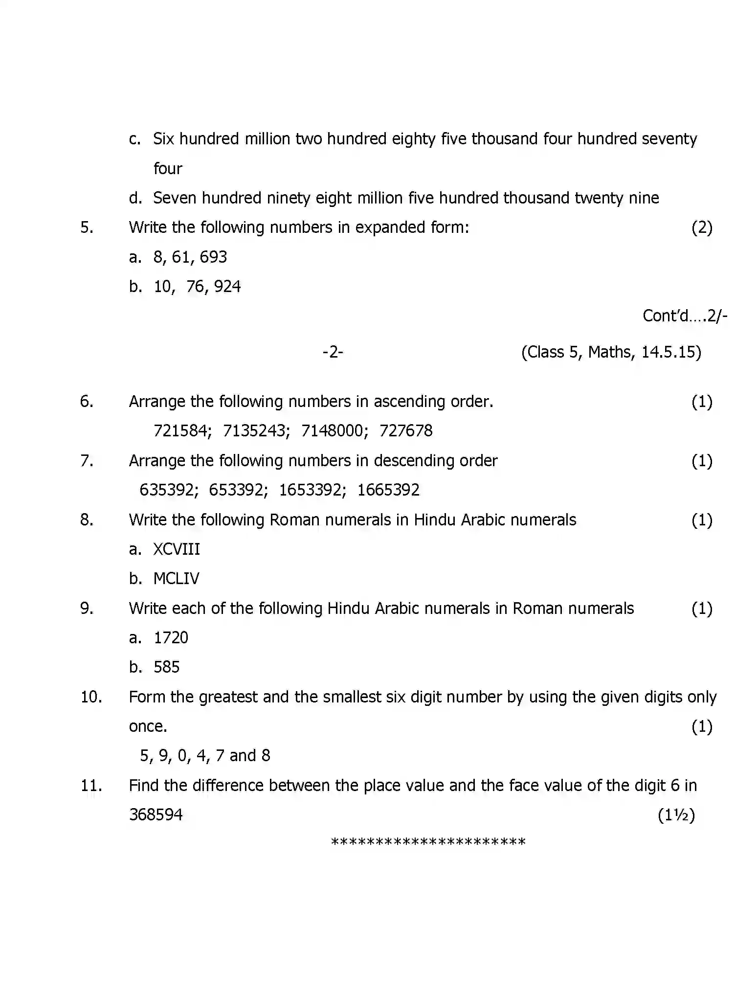 CBSE-Class-5-Previous-Year-Question-Papers-T1-MATHEMATICS-Page-2 Image