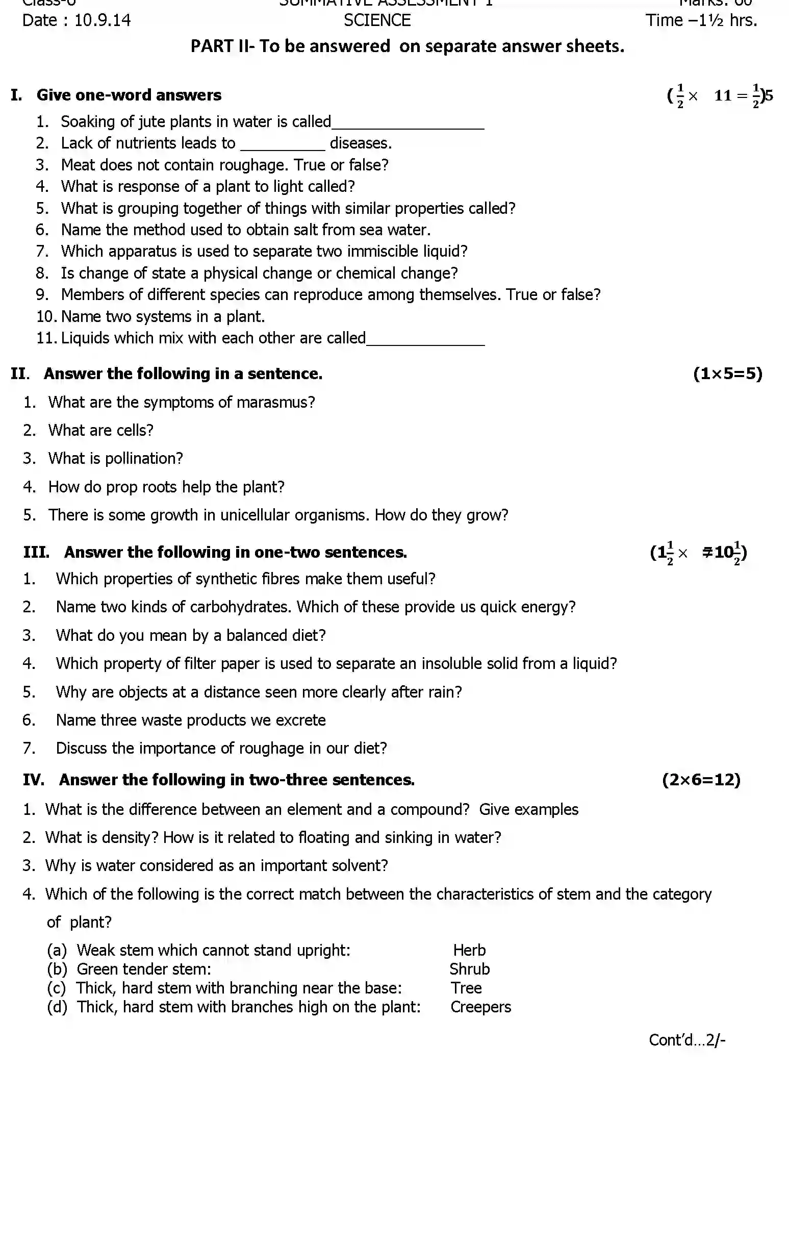 CBSE-Class-6-Previous-Year-Question-Papers-A1-SCIENCE-Page-3 Image