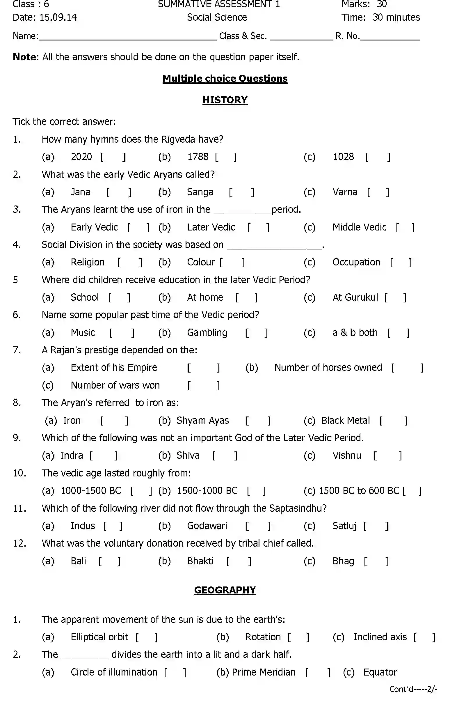 CBSE-Class-6-Previous-Year-Question-Papers-A1-SOCIAL-SCIENCE-Page-3 Image