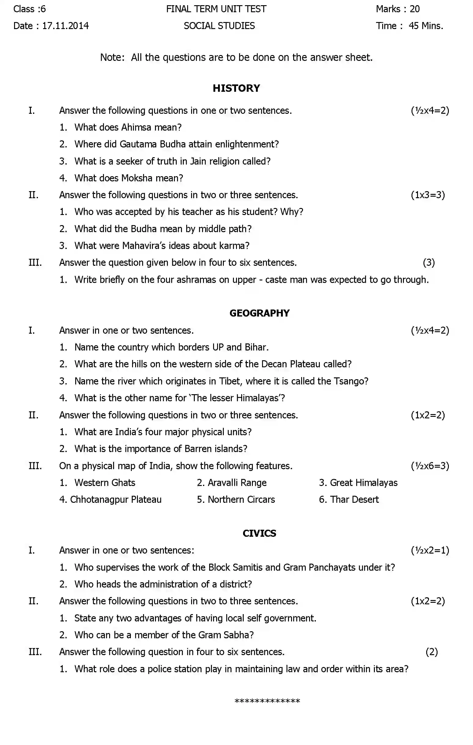 CBSE-Class-6-Previous-Year-Question-Papers-T3-SOCIAL-STUDIES-Page-1 Image