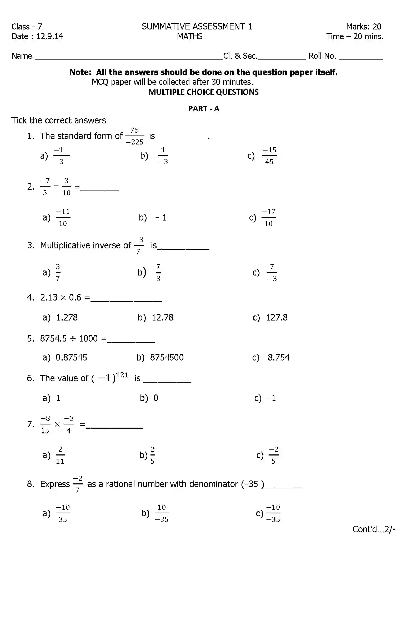 CBSE-Class-7-Previous-Year-Question-Papers-A1-MATHEMATICS-Page-3 Image