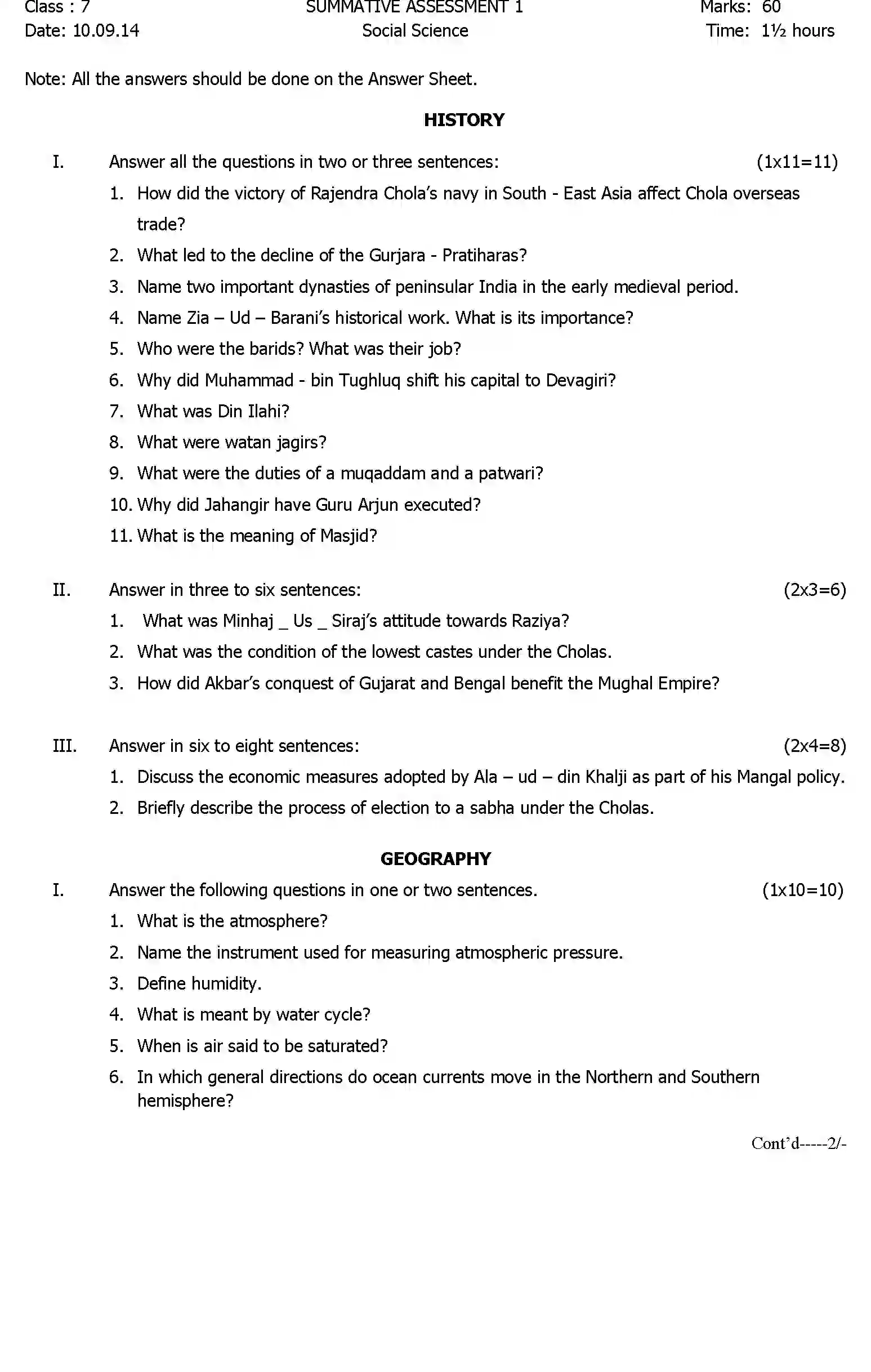 CBSE-Class-7-Previous-Year-Question-Papers-A1-SOCIAL-SCIENCE-Page-3 Image